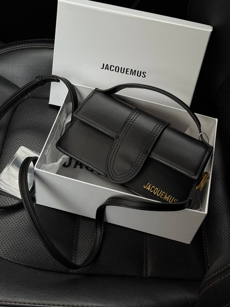 Jacquemus Le Bambino Small Handbag With Adjustable Crossbody Black - 7