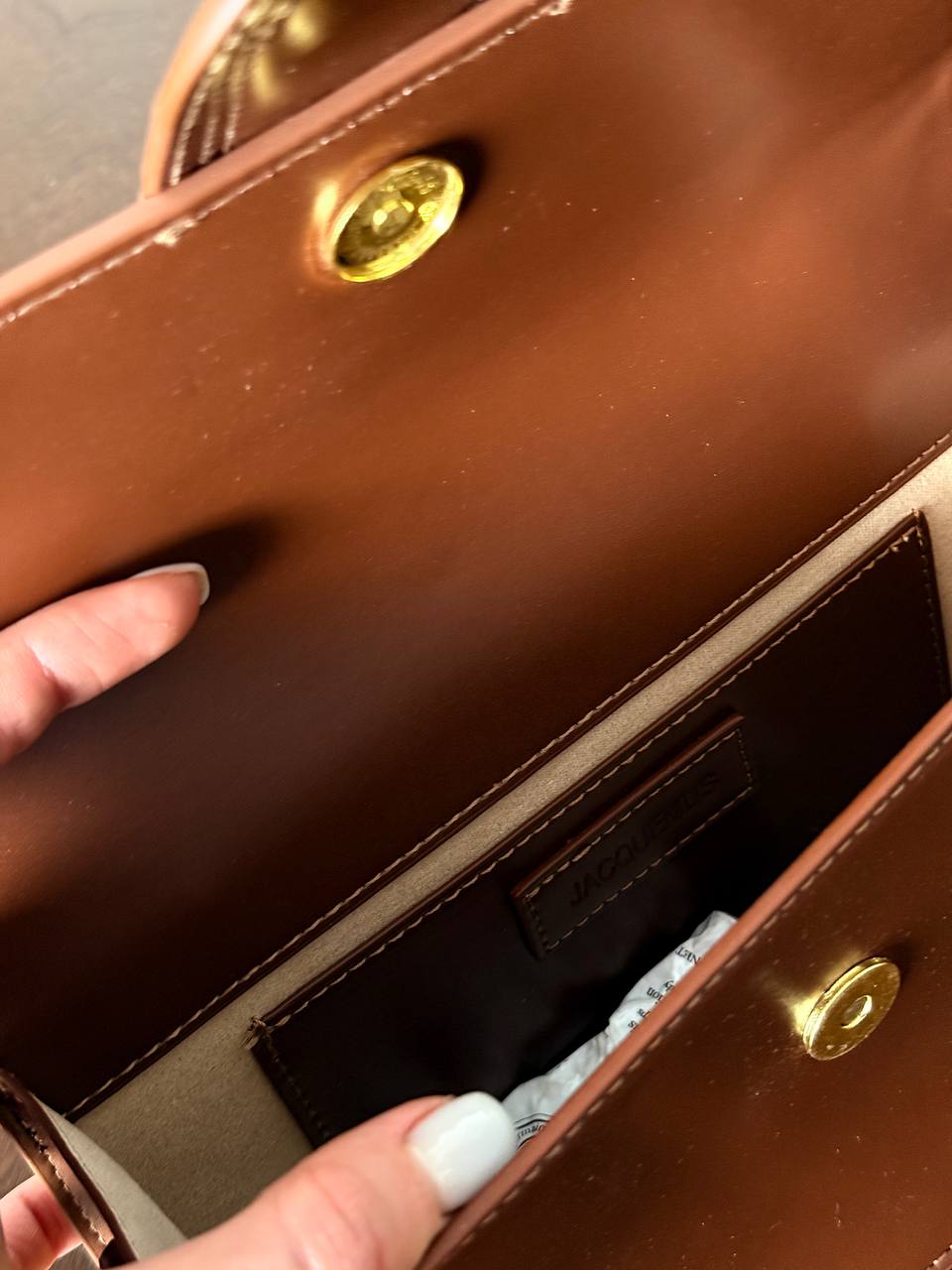 Jacquemus Le Bambino Small Leather Shoulder Bag in Brown - 14