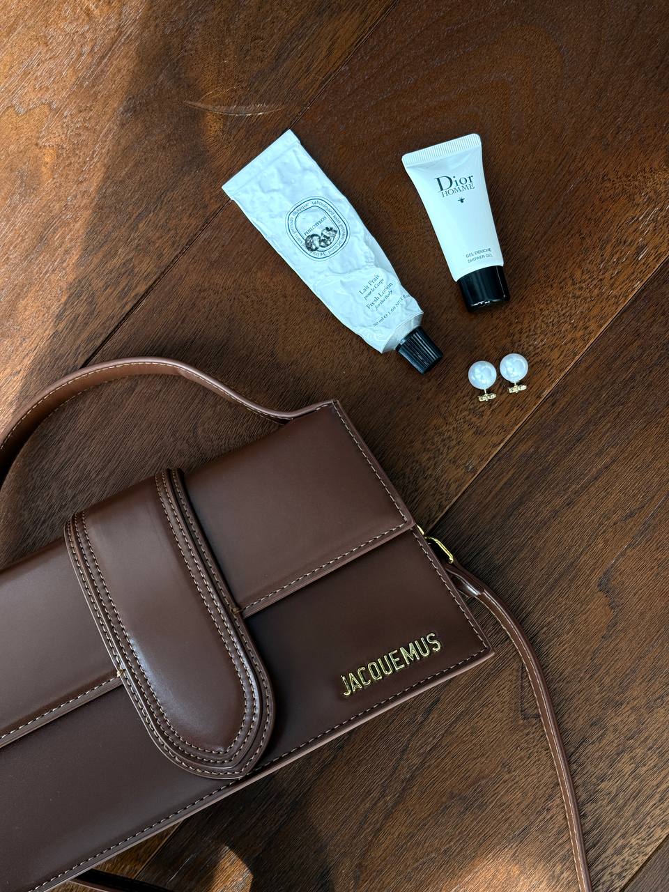 Jacquemus Le Bambino Small Leather Shoulder Bag in Brown - 9