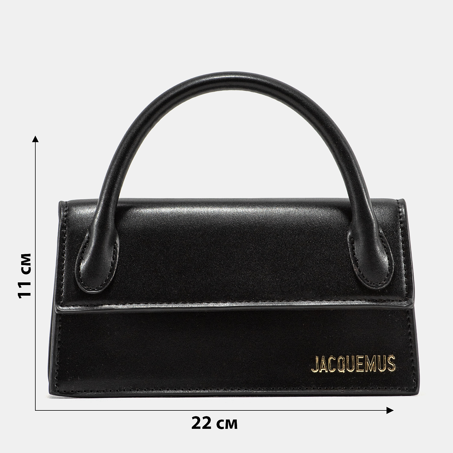 Jacquemus Le Chiquito Long Black Leather Top - 3