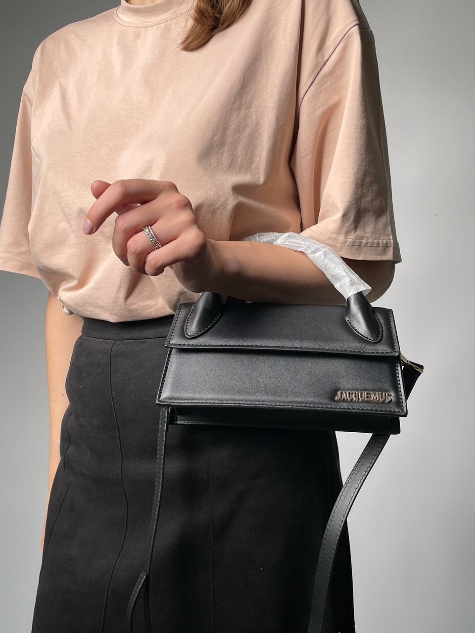 Jacquemus Le Chiquito Long Black Leather Top - 5