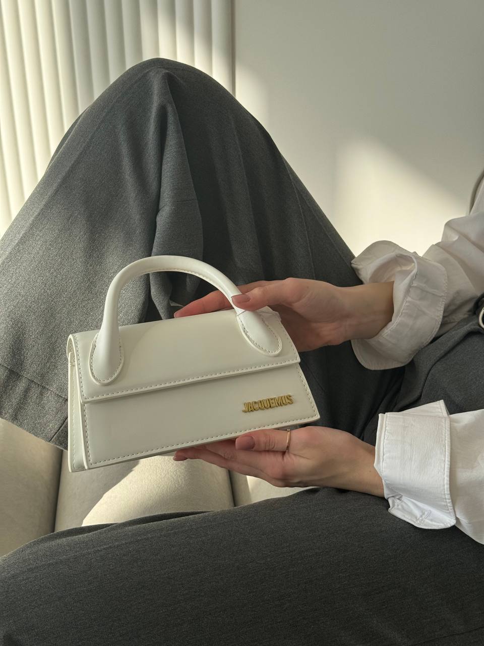 Jacquemus Le Chiquito Long White Leather Top - 2