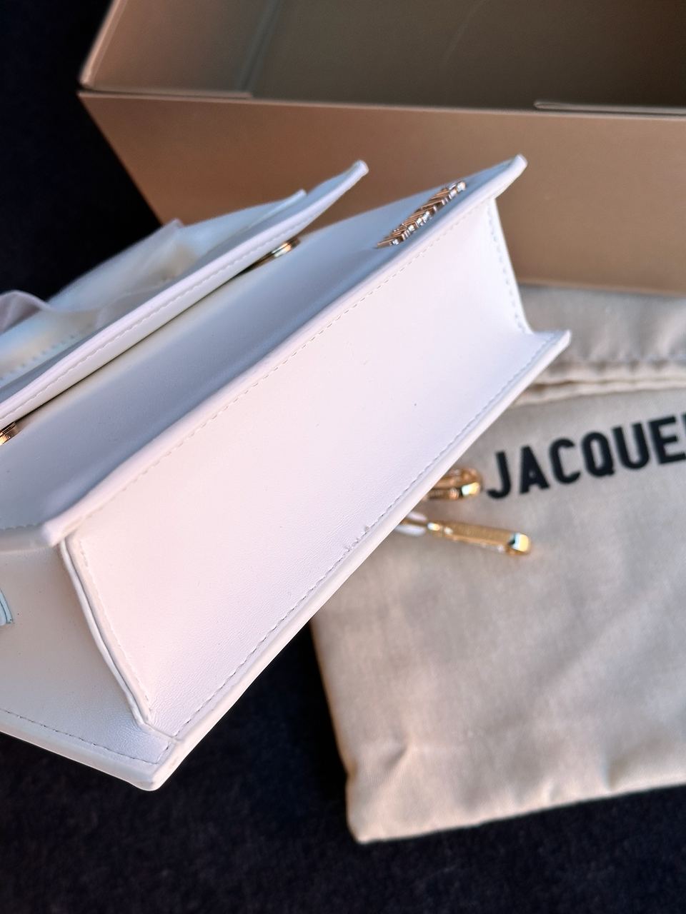 Jacquemus Le Chiquito Long White Leather Top - 11