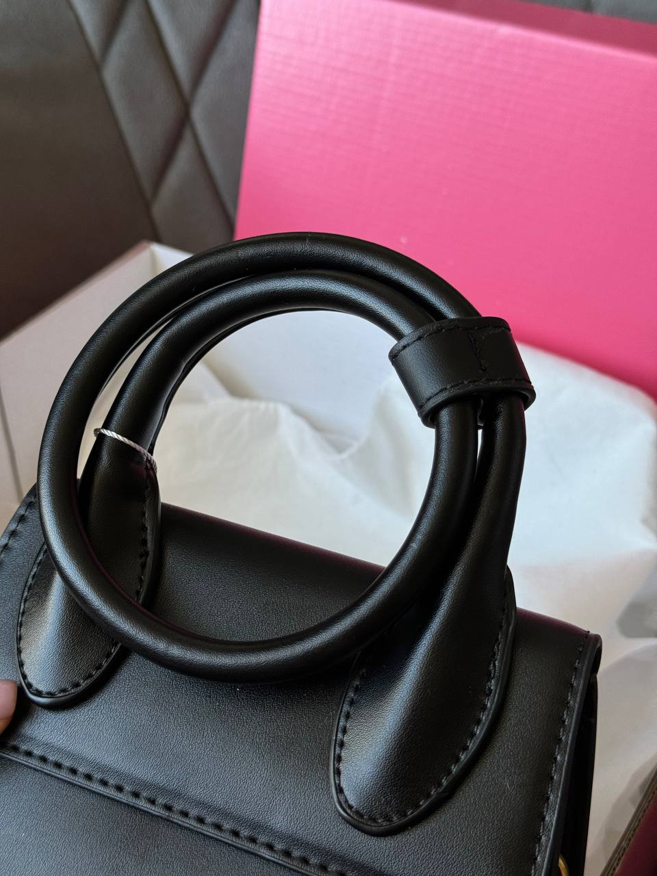 Jacquemus Le Chiquito Noeud Bag Black - 5