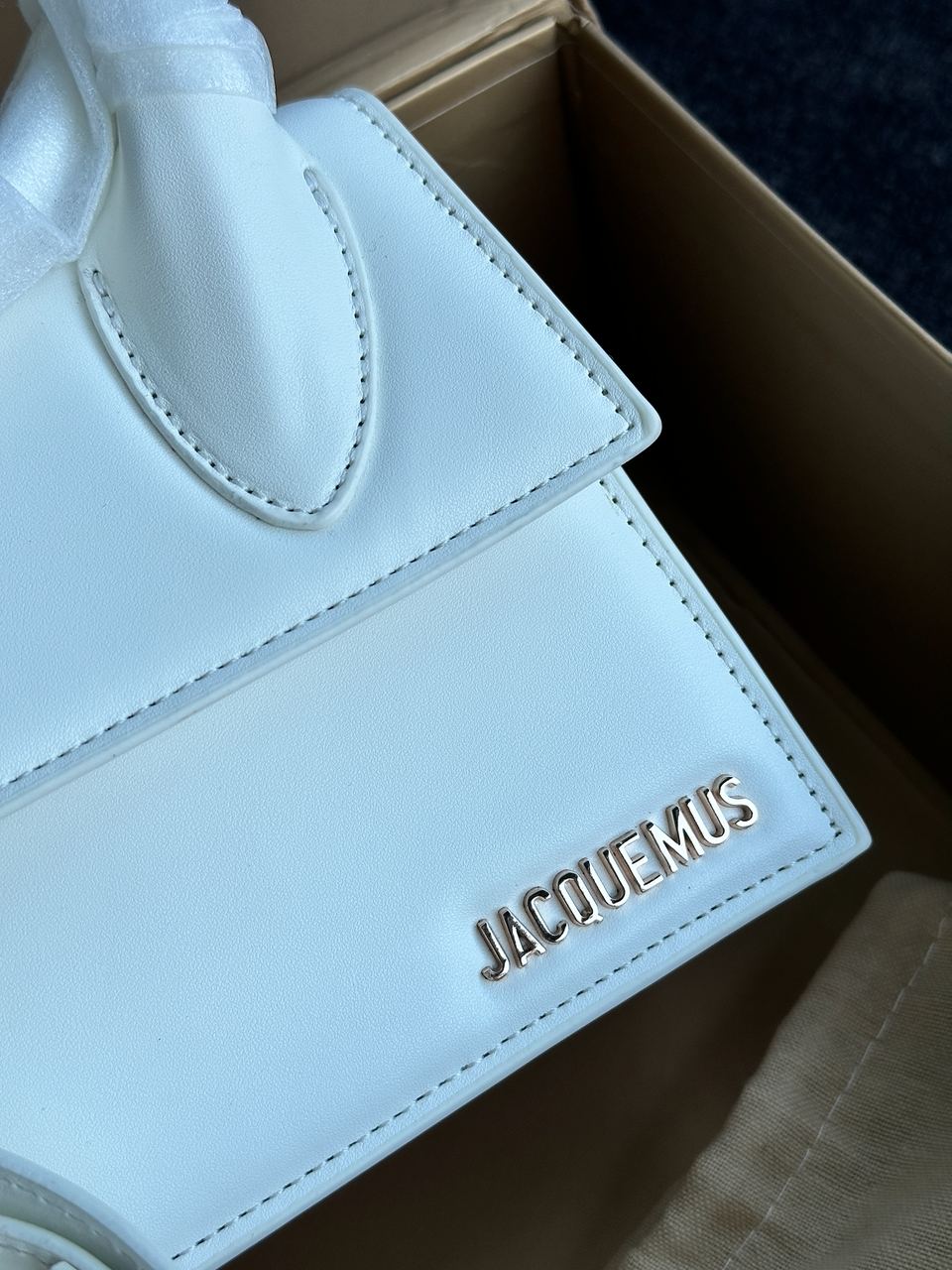 Jacquemus Le Chiquito Noeud Bag White - 2