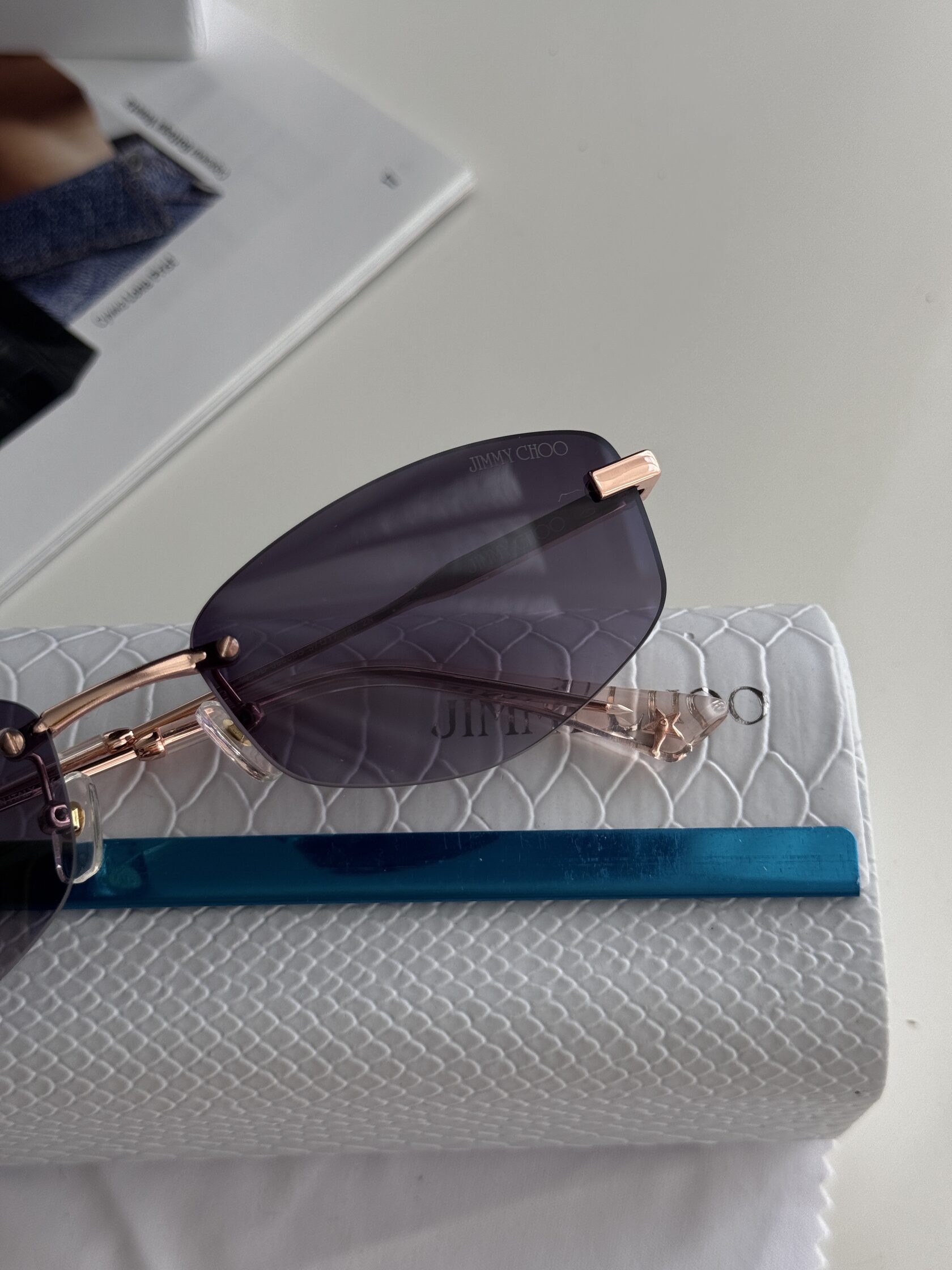 Jimmy Choo Blue/Rose Gold JC 4013D 30088G 2N - 6