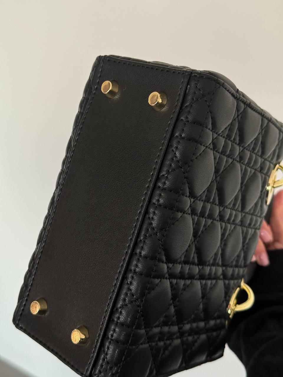 Lady Dior Mini BAG Black Cannage Lambskin - 6