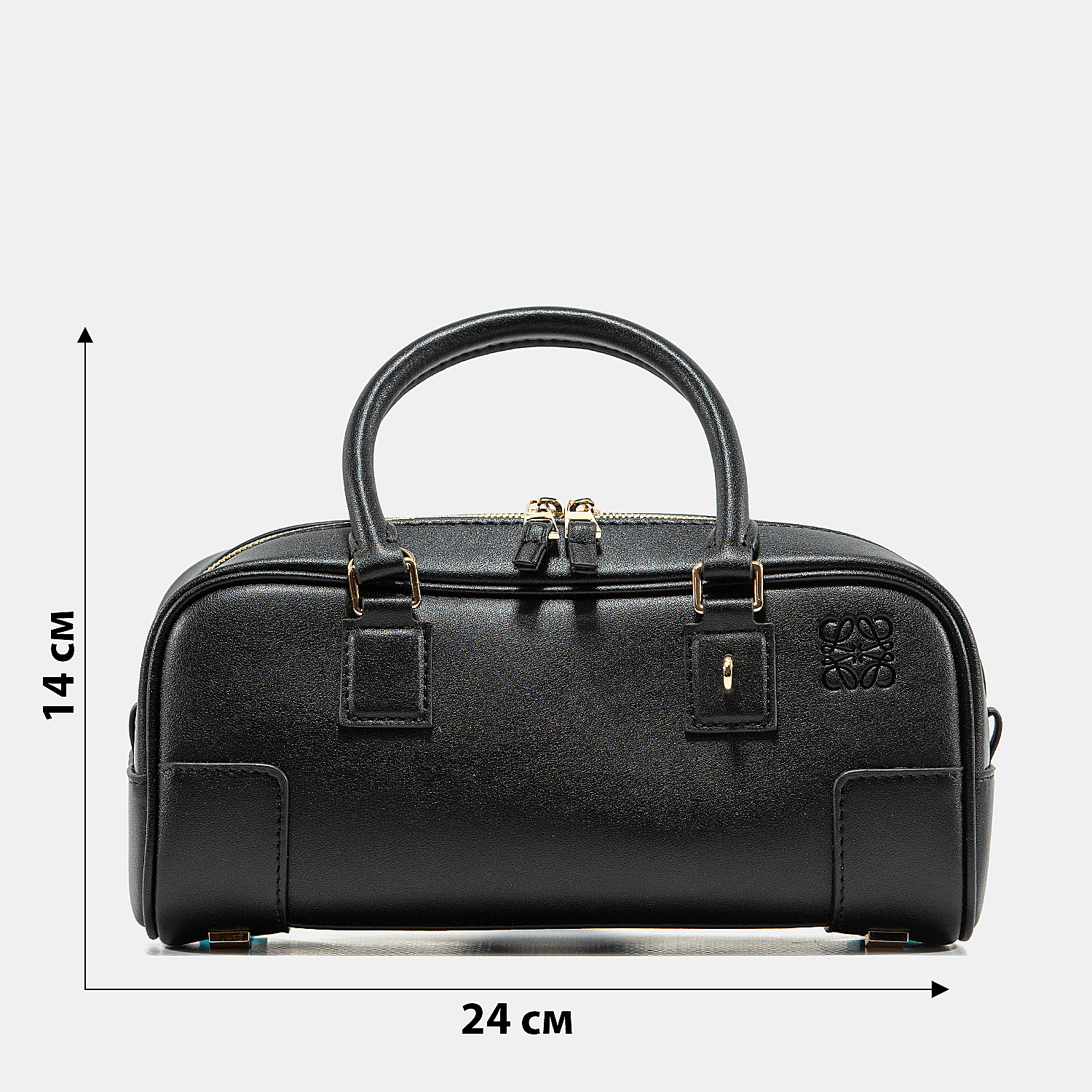 Loewe Amazona 23 Cropped Bag in Nappa Calfskin Black - 3