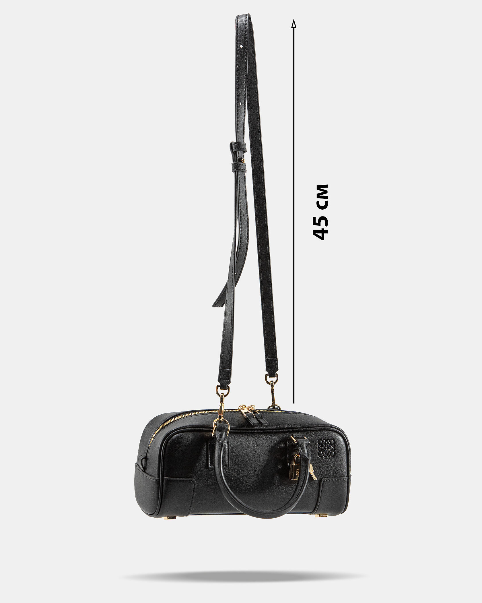Loewe Amazona 23 Cropped Bag in Nappa Calfskin Black - 4