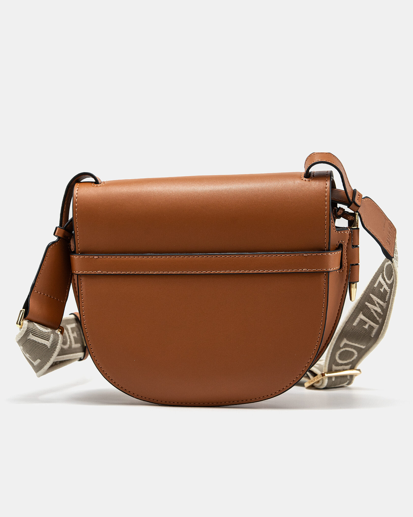 Loewe Gate Small leather and Jacquard Shoulder Bag Brown - 12