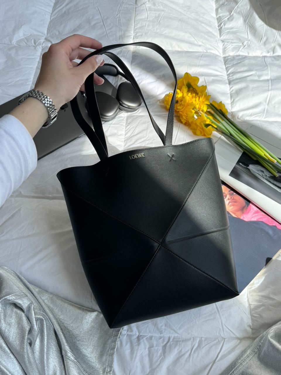 Loewe Medium Puzzle Leather Tote Bag - 8