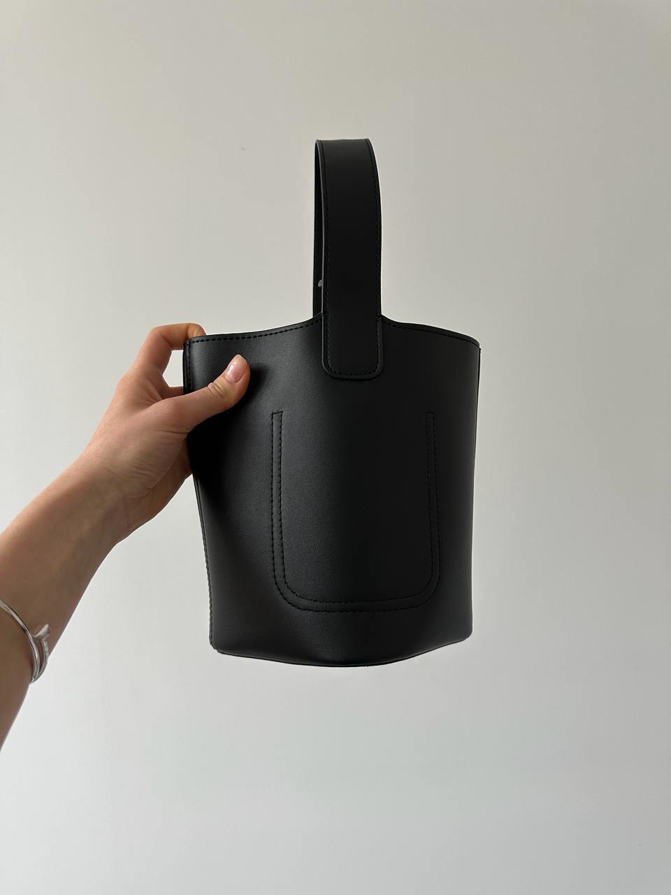 Loewe Mini Pebble Bucket Bag in Smooth Calfskin Black - 6