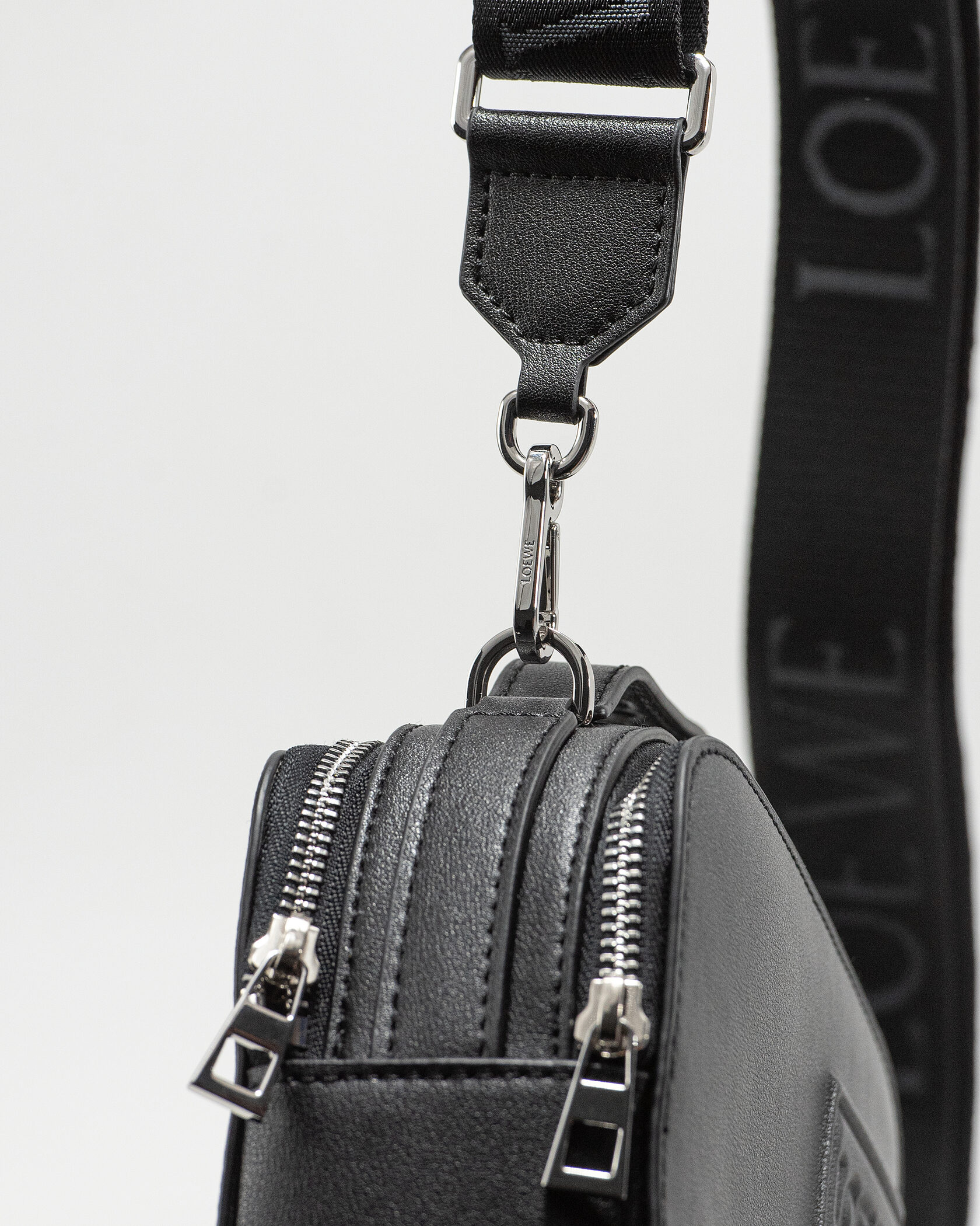 Loewe Mini Soft Box Bag Embossed Black - 12