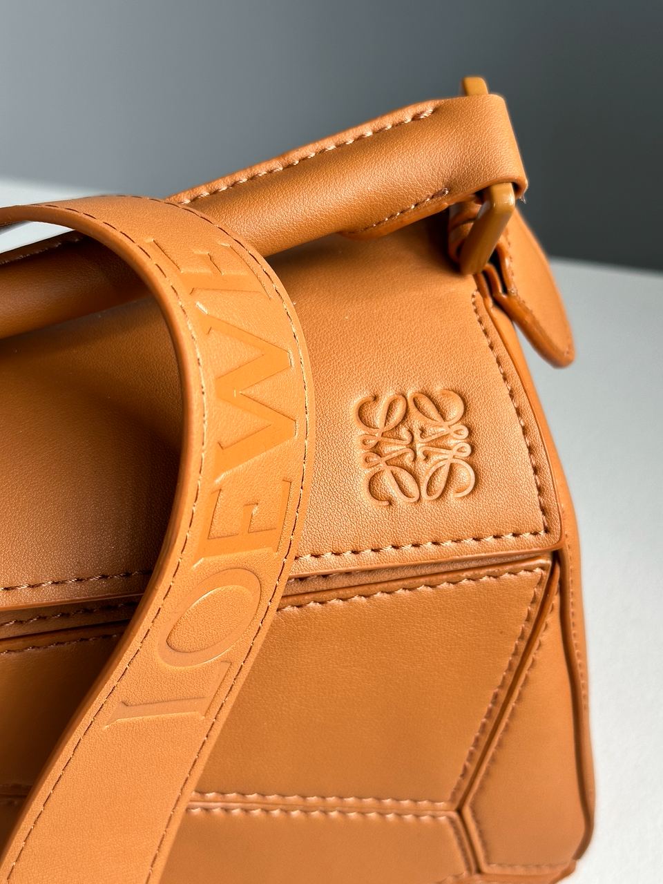 Loewe Paula's Ibiza Puzzle Bag In Classic Calfskin Ginger - 9