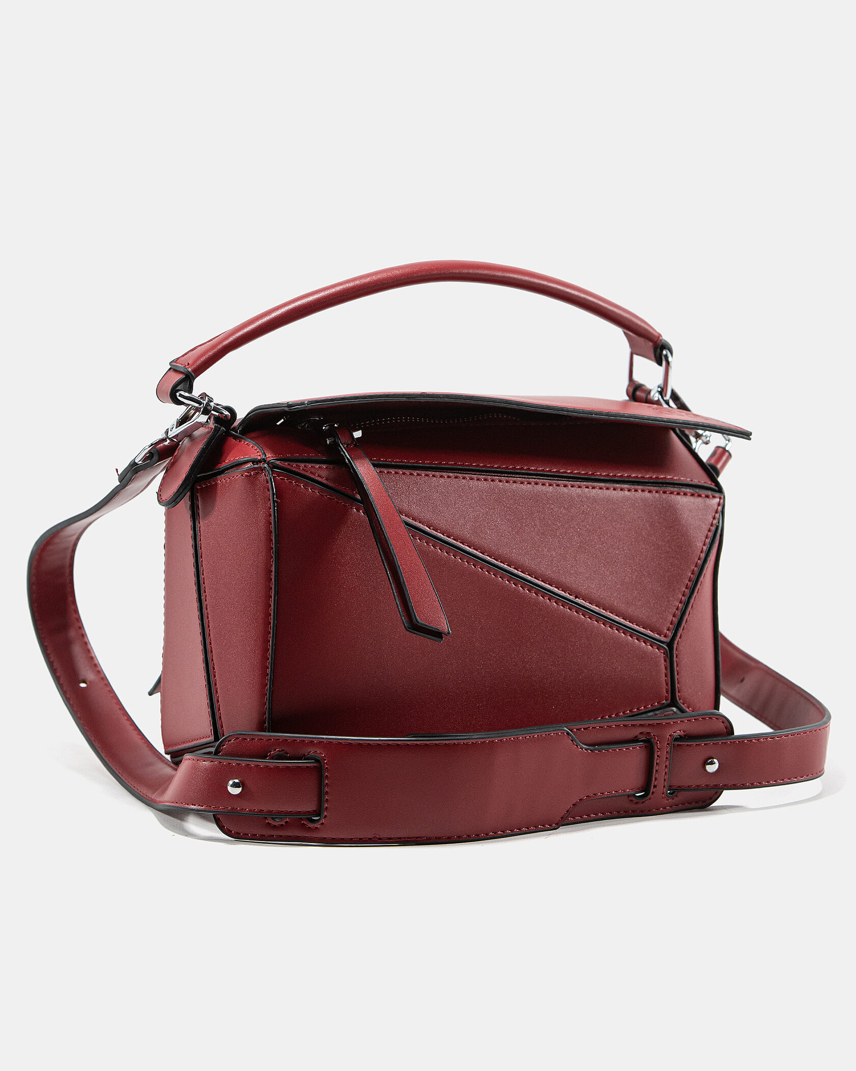 Loewe Paula's Ibiza Puzzle Bag In Classic Calfskin Red - 5