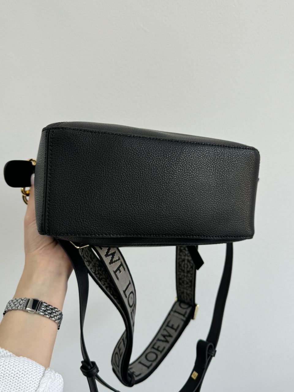 Loewe Small Puzzle Bag in Classic Calfskin Black - 16