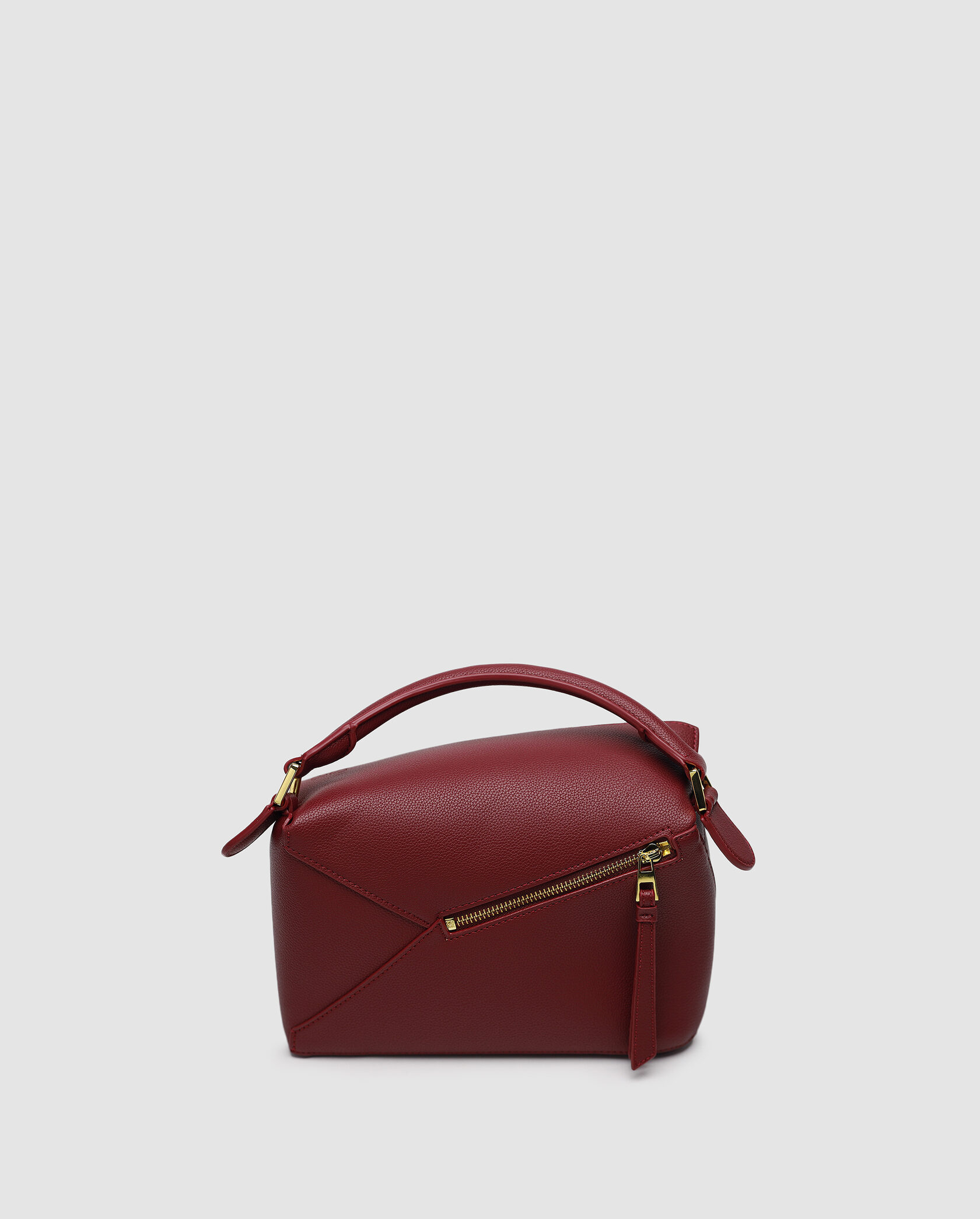 Loewe Small Puzzle Bag In Classic Calfskin Burgundy - 3