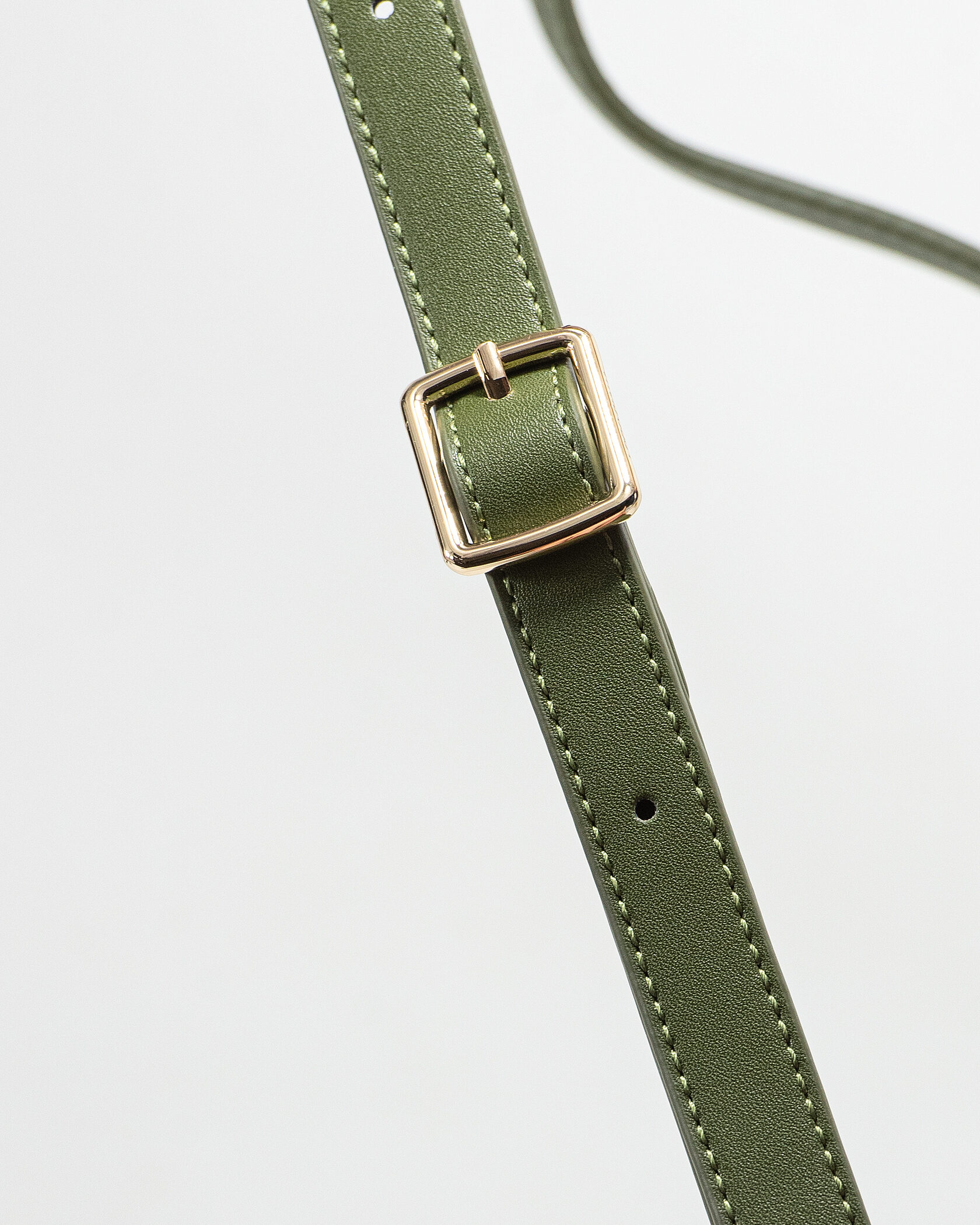 Loro Piana Small Ghiera Bag in Olive Green Smooth Calfskin - 12