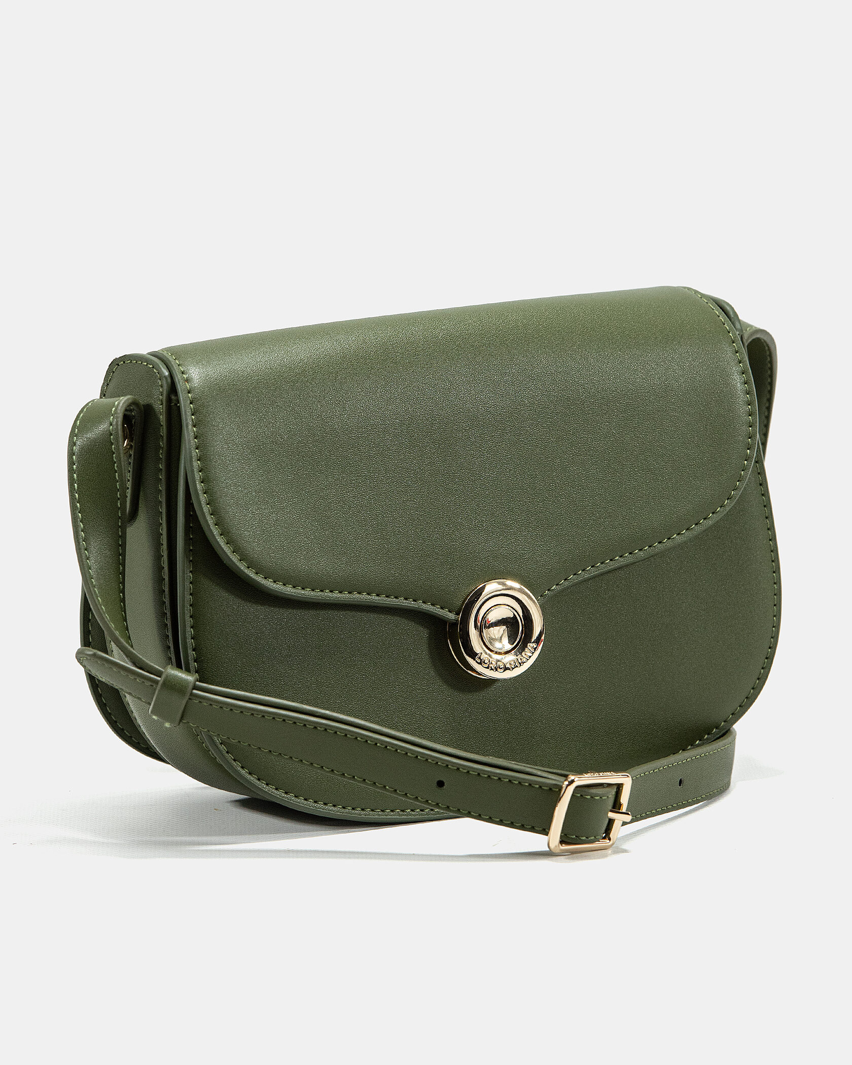 Loro Piana Small Ghiera Bag in Olive Green Smooth Calfskin - 5