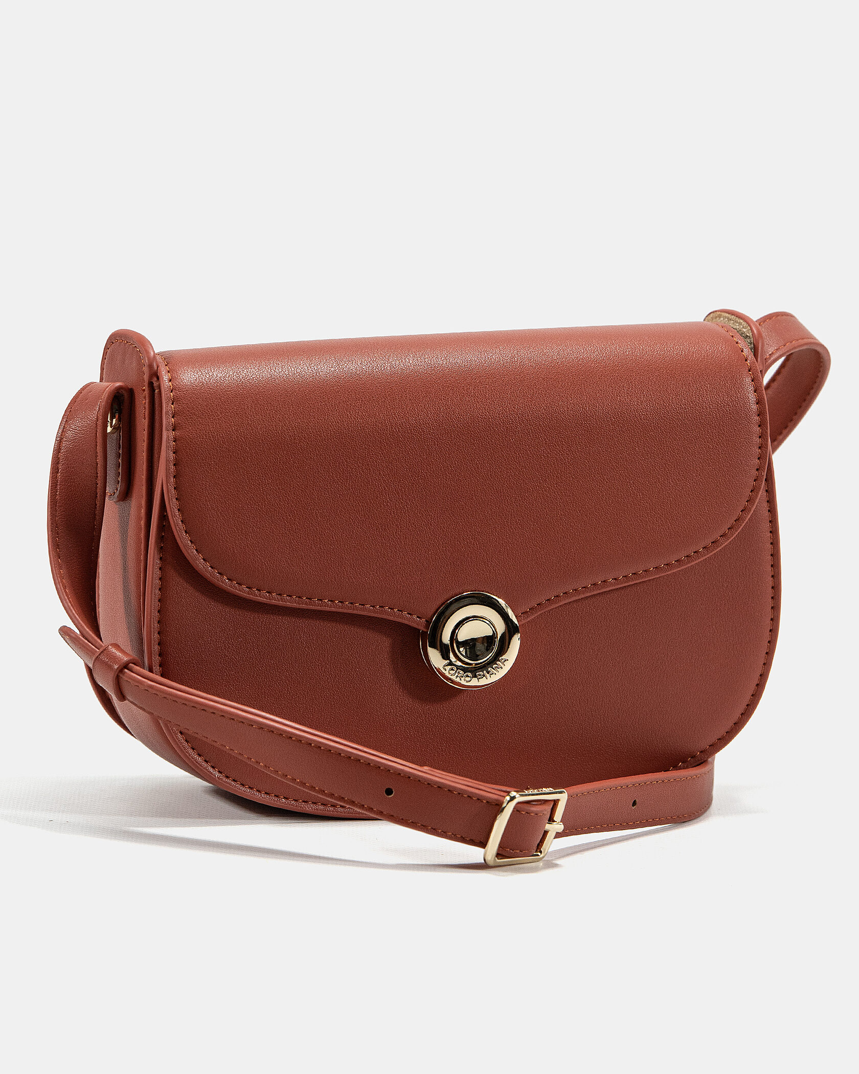 Loro Piana Small Ghiera Bag in Terracotta Smooth Calfskin - 6