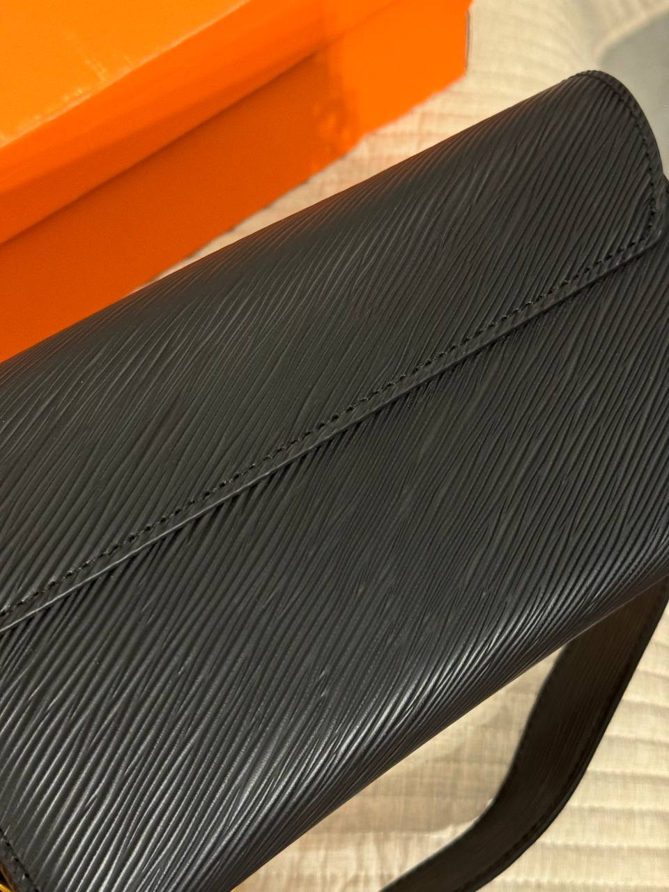 Louis Vitton Twist West Pochette in grained Epi leather In Black - 8