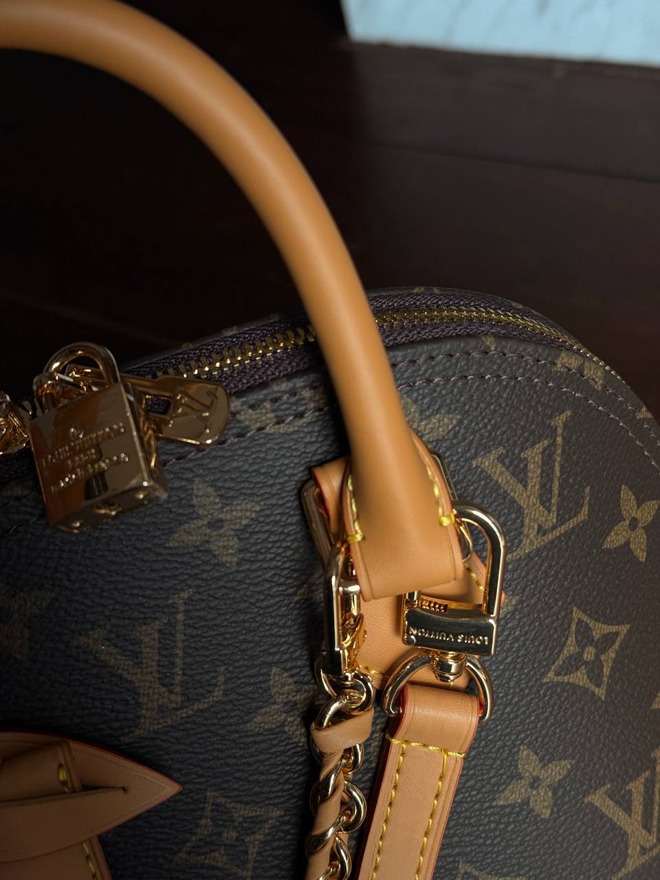 Louis Vuitton Alma BB Bag Brown/Beige - 10