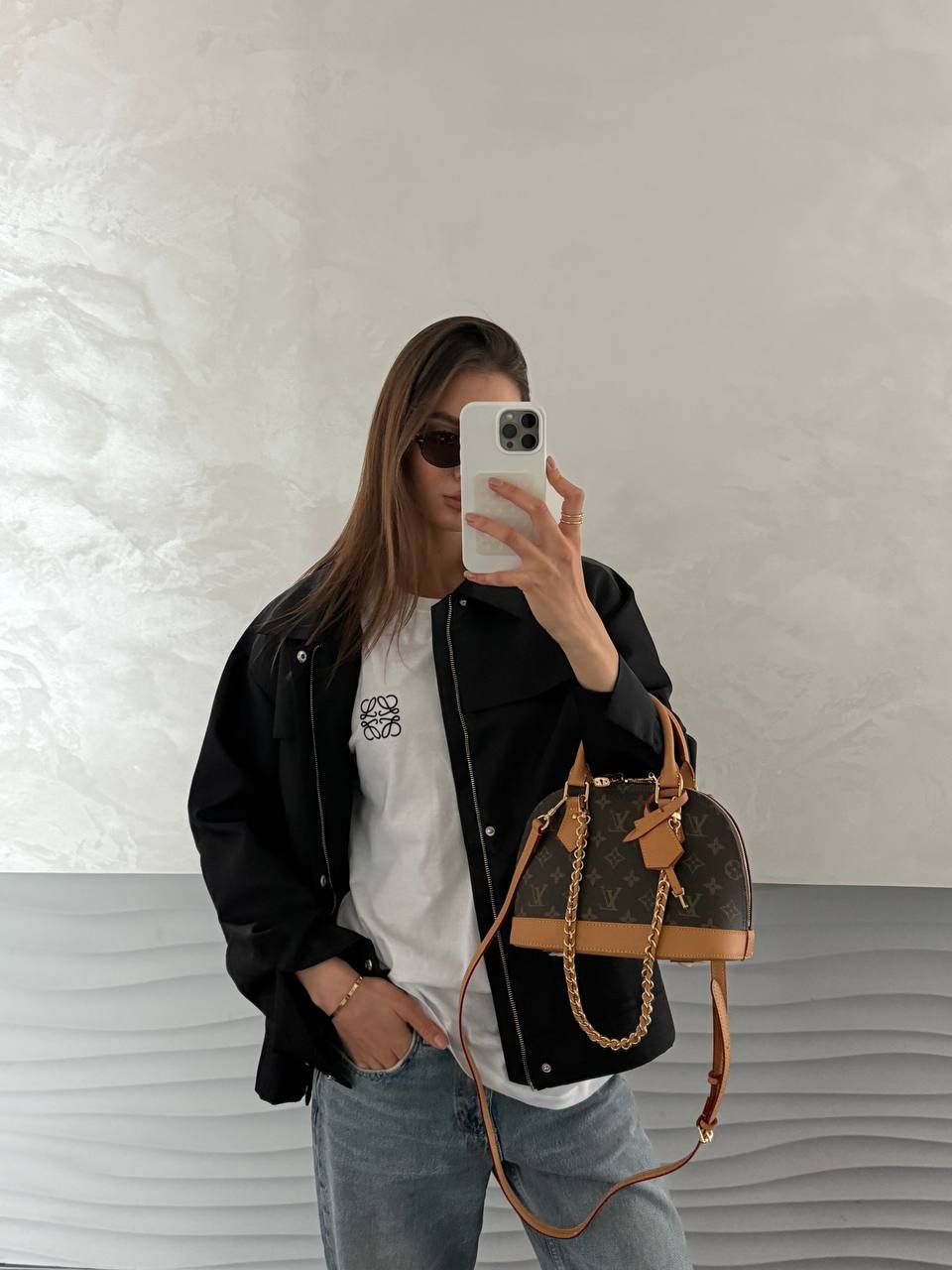 Louis Vuitton Alma BB Bag Brown/Beige - 2