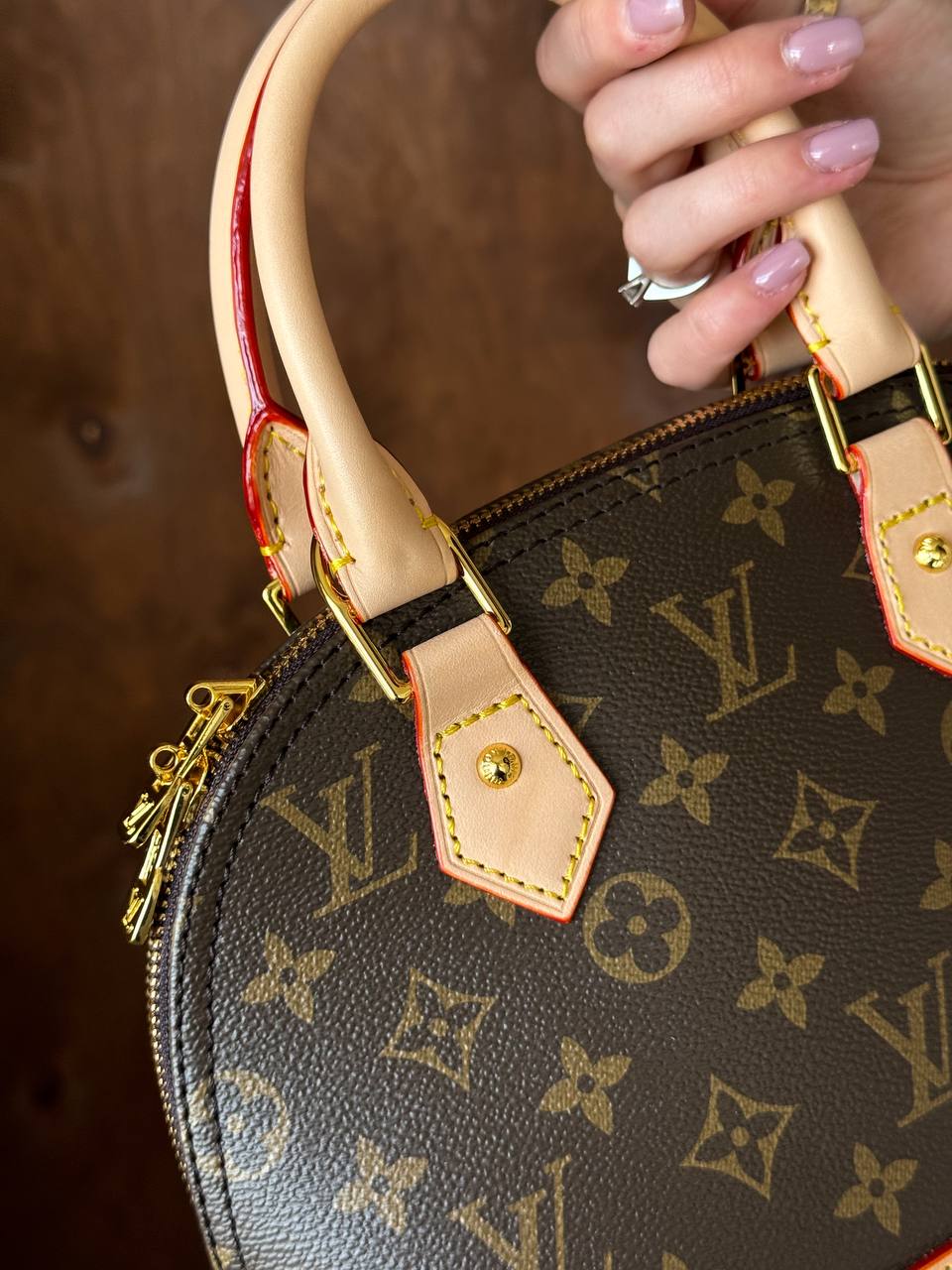 Louis Vuitton alma bb monogram brown/pink - 6