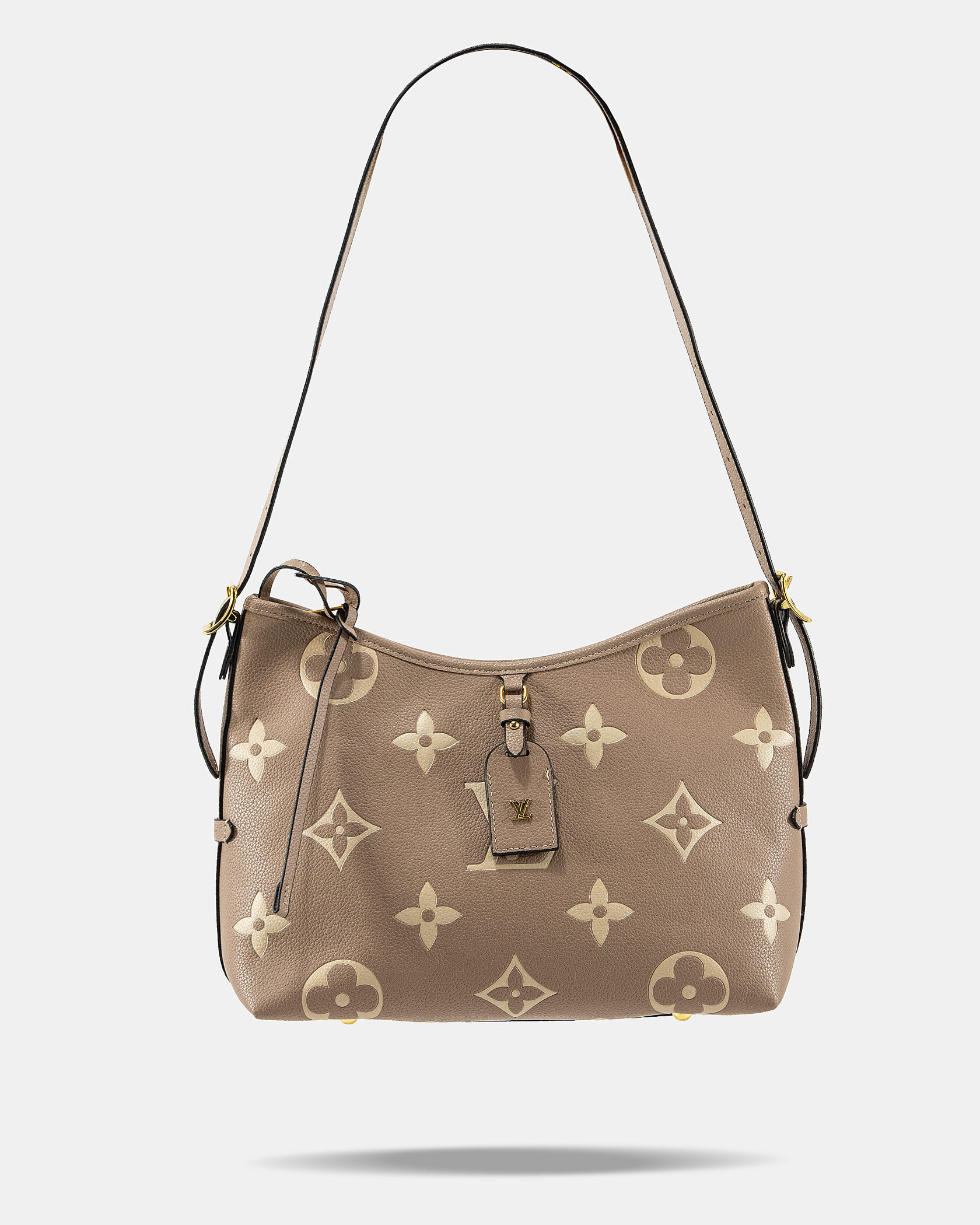 Louis Vuitton Bagatelle Medium Hobo Bag in Taupe Monogram Empreinte Leather - 13