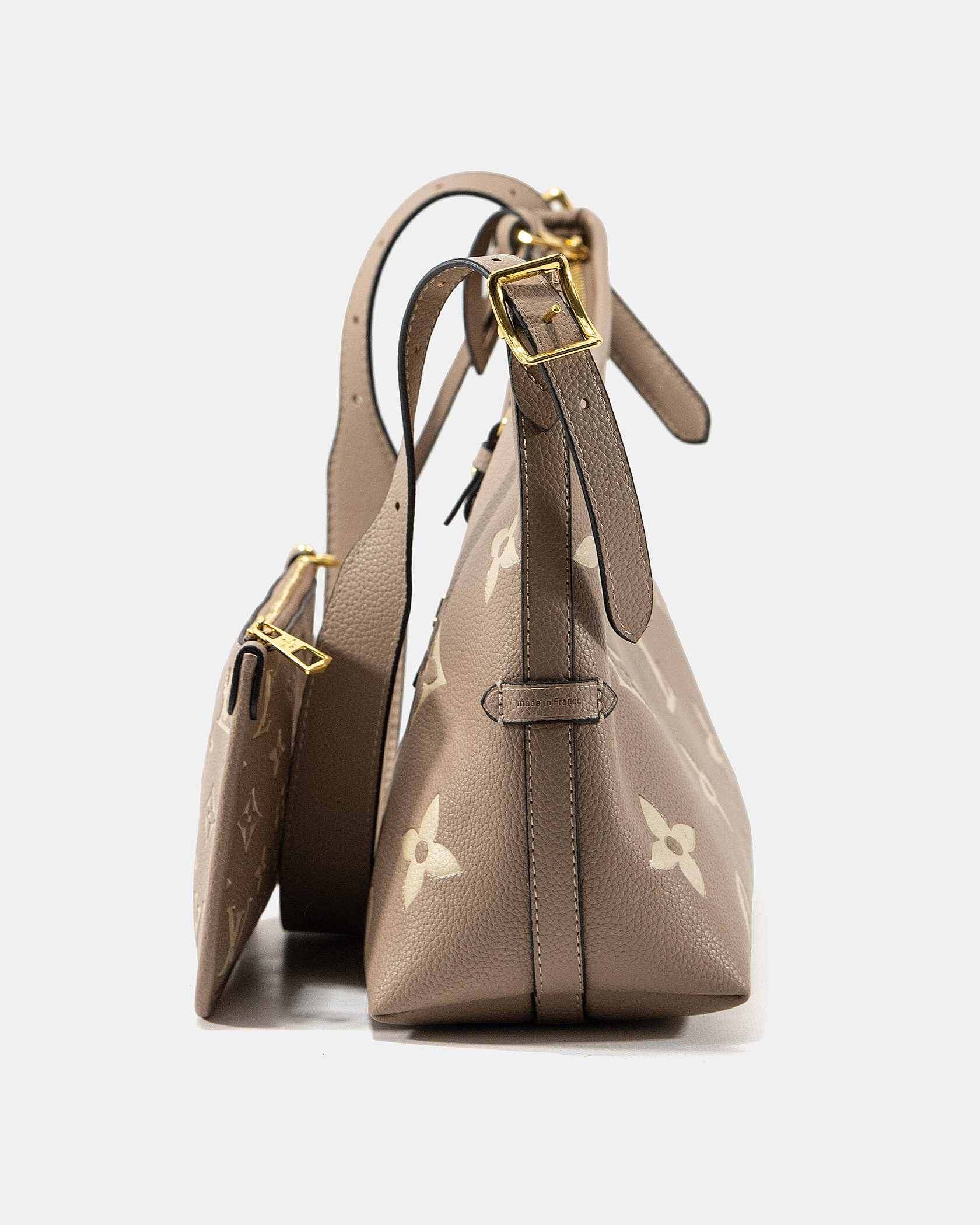 Louis Vuitton Bagatelle Medium Hobo Bag in Taupe Monogram Empreinte Leather - 8