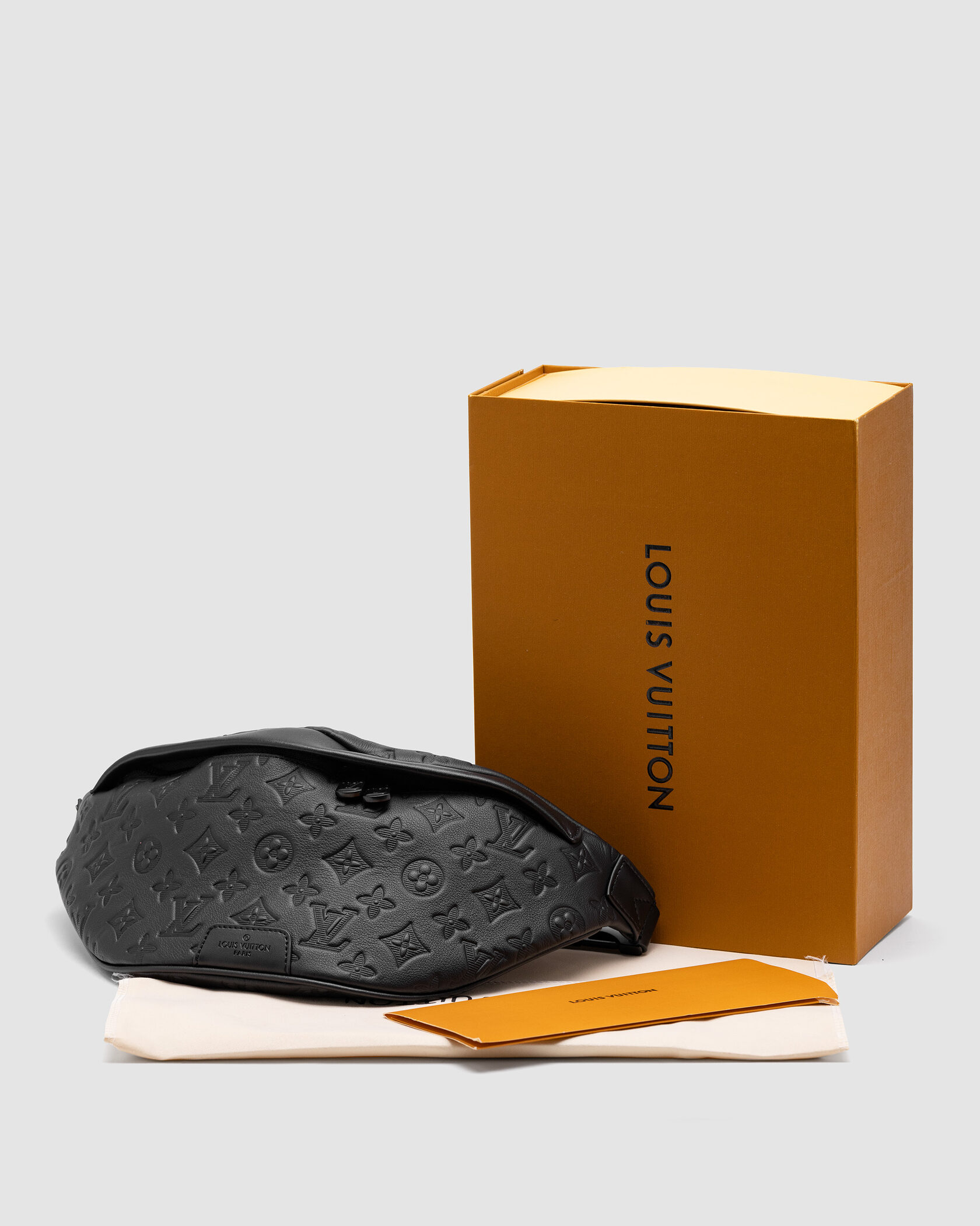 Louis Vuitton Bumbag Black Embossing Leather - 2