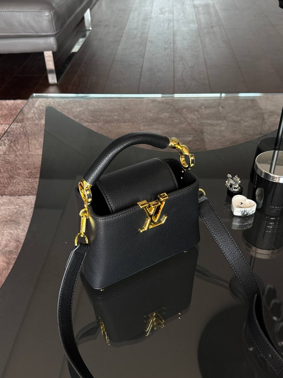 Louis Vuitton Capucines BB Black/Gold - 2