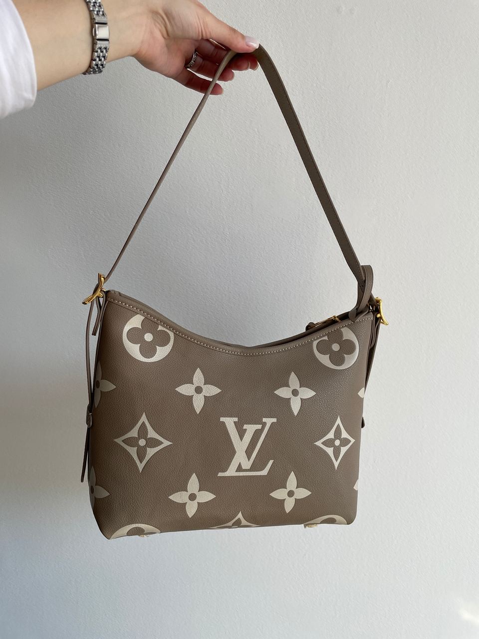 Louis Vuitton CarryAll PM Bicolor Monogram Empreinte Leather Beige - 13