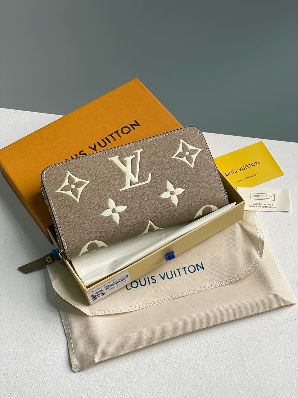 Louis Vuitton Clemence Wallet Bicolor Beige/Cream - 2