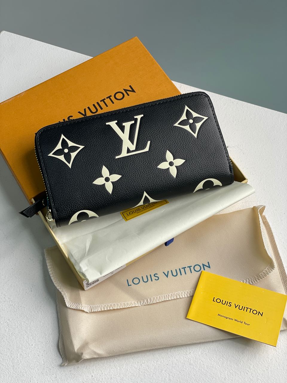 Louis Vuitton Clemence Wallet Bicolor Black/Cream - 2