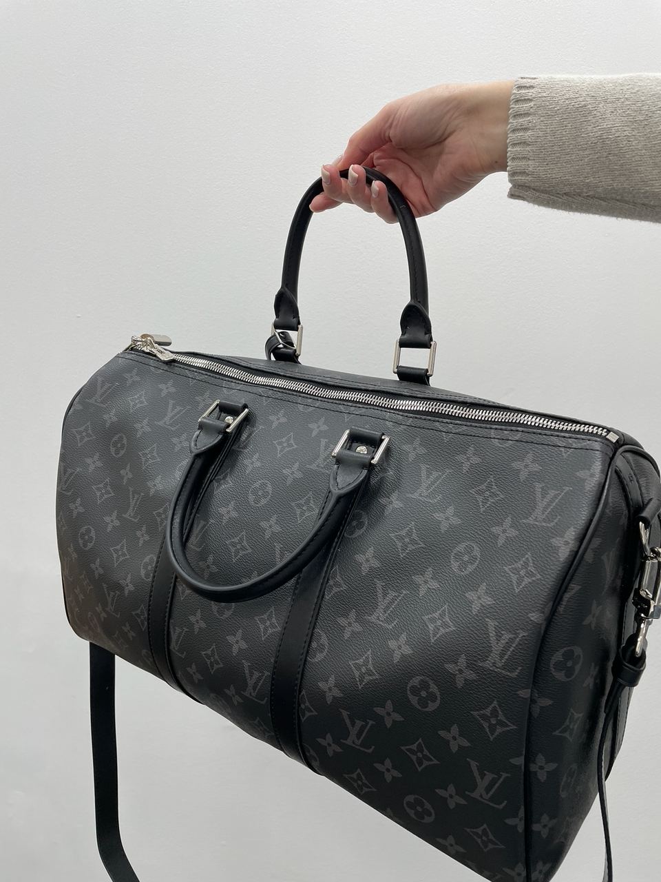 Louis Vuitton Keepall 45 Eclipse Grey - 8