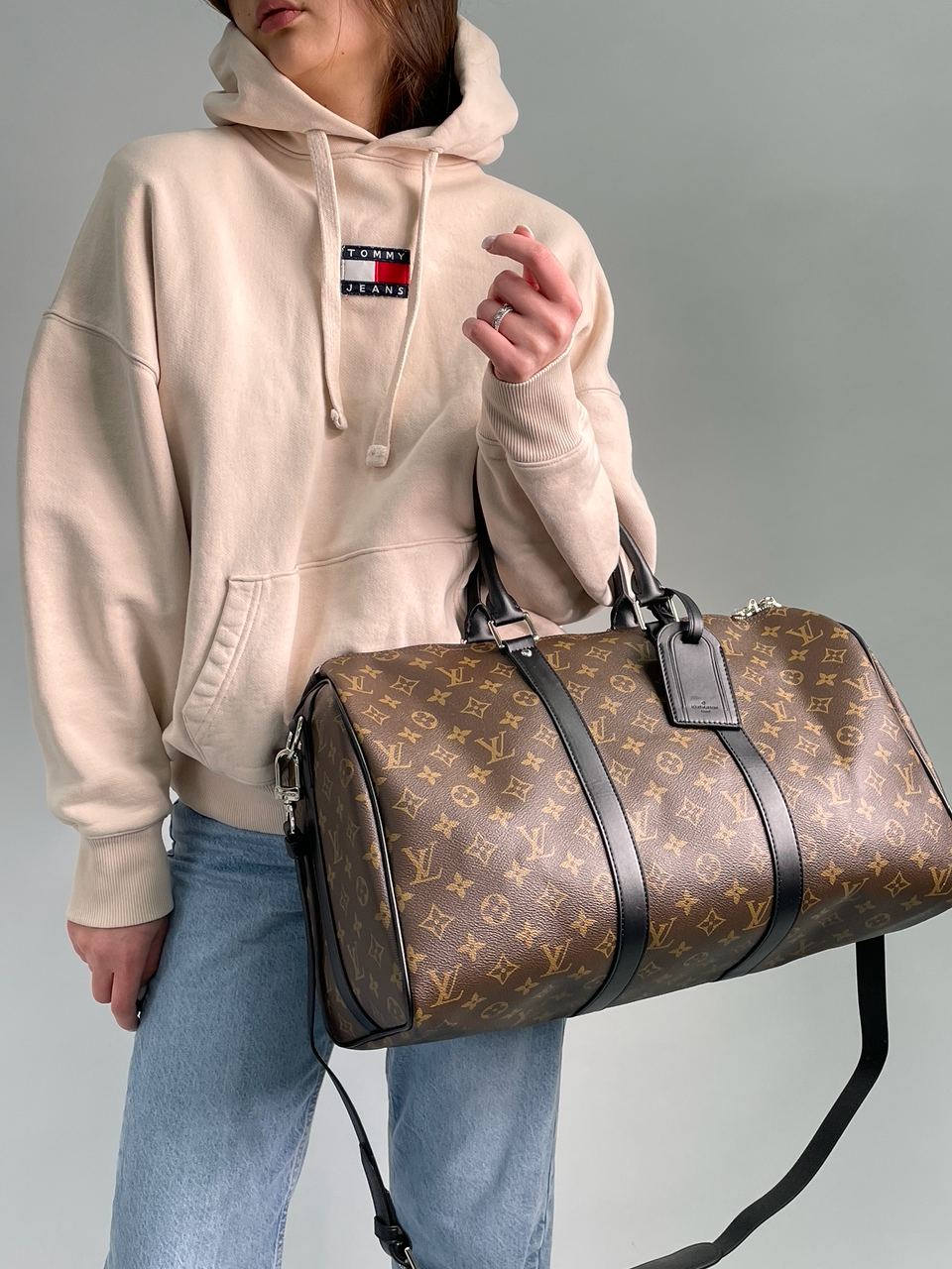 Louis Vuitton Keepall Bandouliere 45 Brown Canvas - 6
