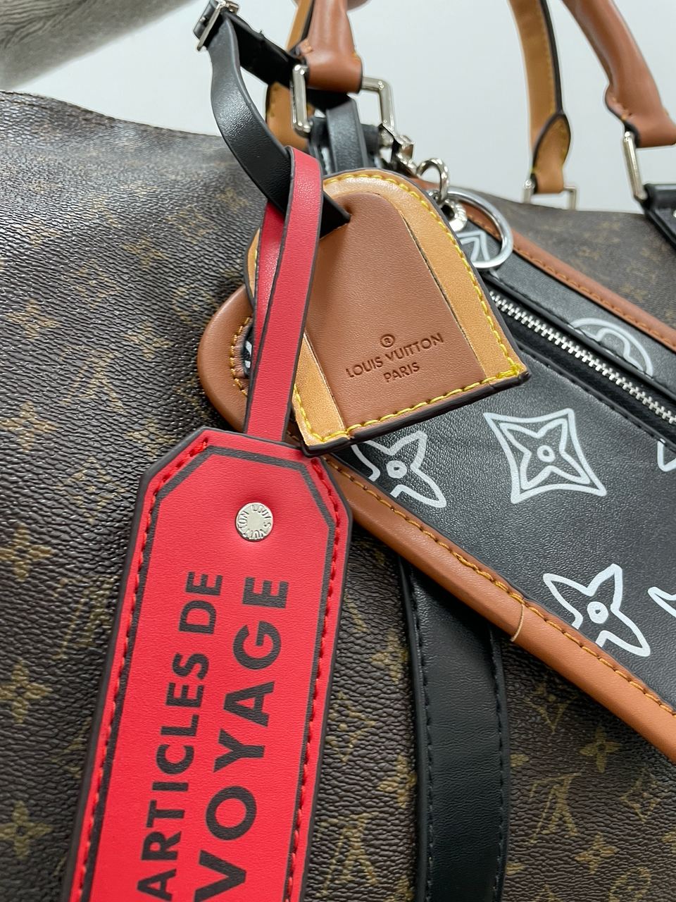 Louis Vuitton Keepall Bandouliere Bag Limited Edition Patchwork Monogram Canvas - 12