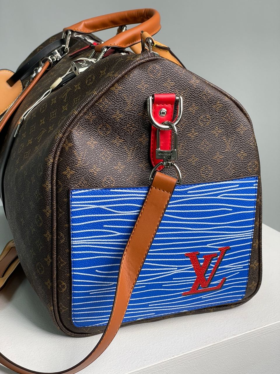 Louis Vuitton Keepall Bandouliere Bag Limited Edition Patchwork Monogram Canvas - 16