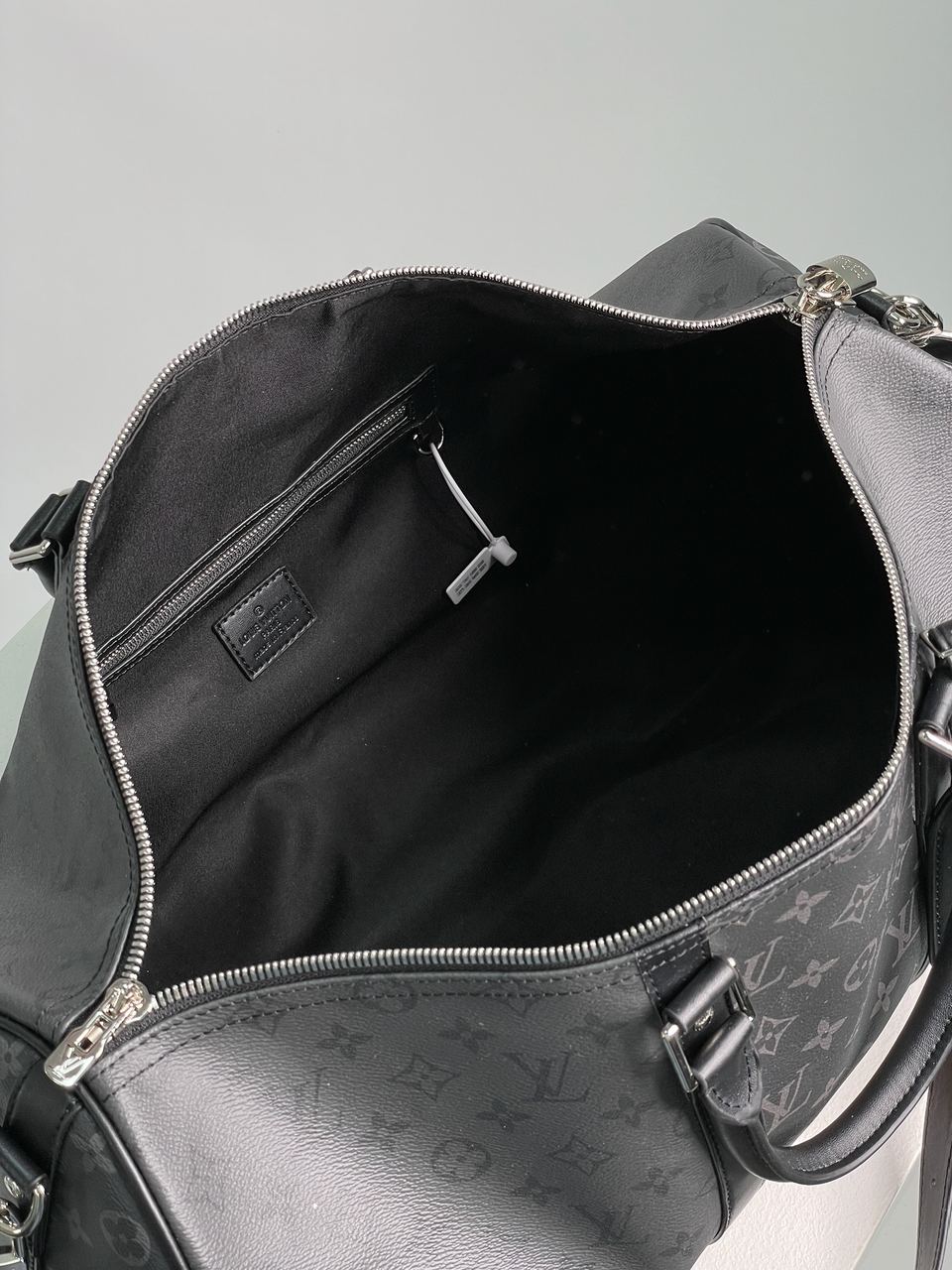 Louis Vuitton Keepall Bandouliere Reverse Monogram Eclipse Canvas 50 Black - 10