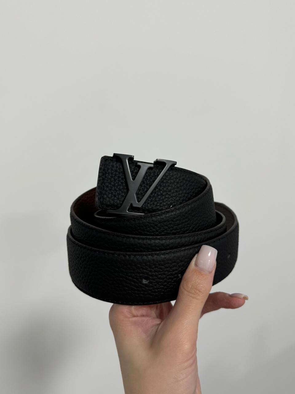 Louis Vuitton Leather Belt Black/Black - 10