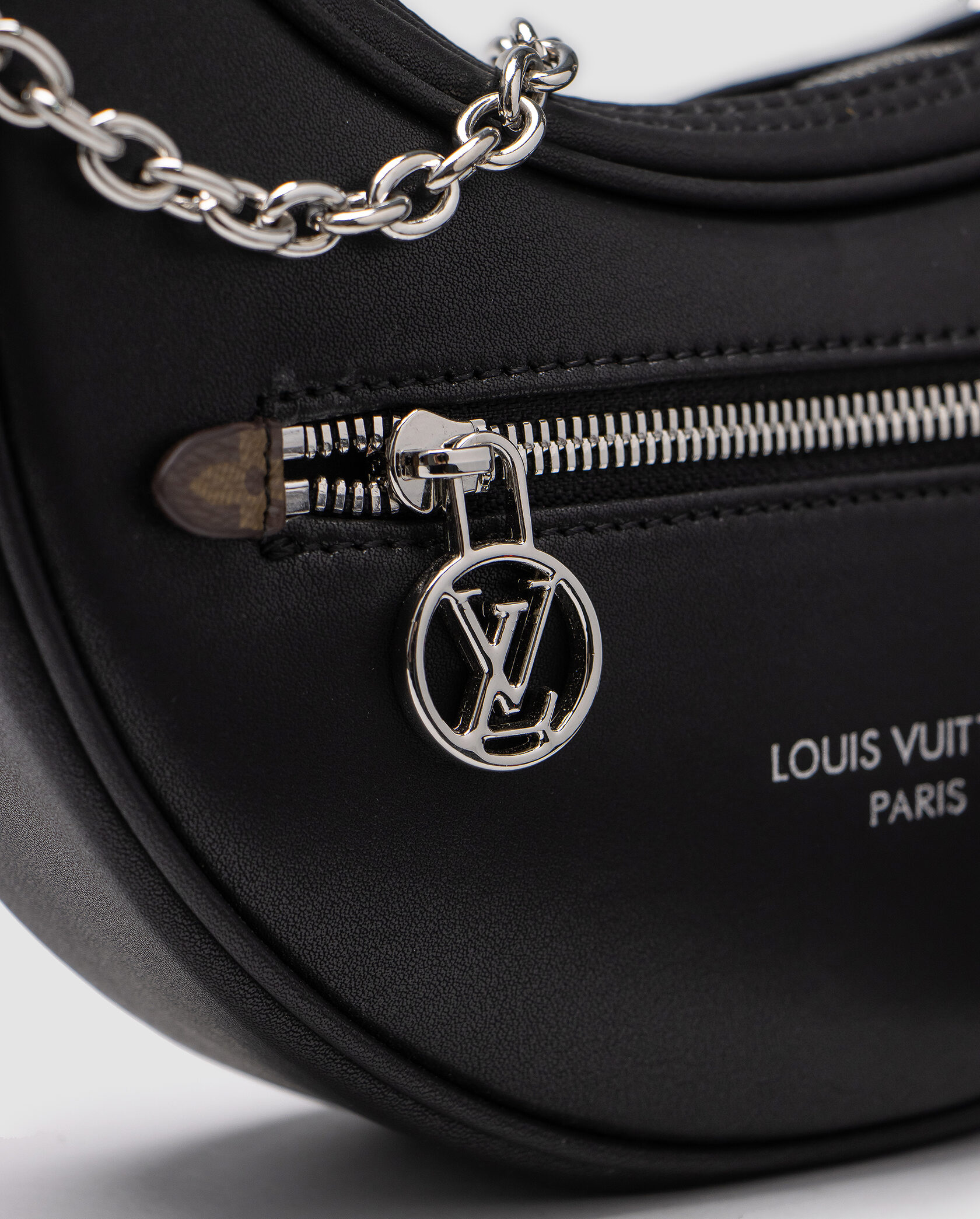 Louis Vuitton Loop Handbag Monogram Black/Canvas with Silver - 7