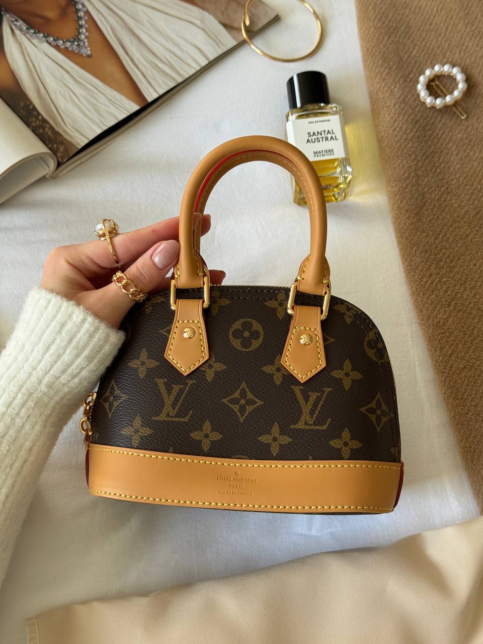 Louis Vuitton Nano Alma Bag Damier Ebene Canvas - 13