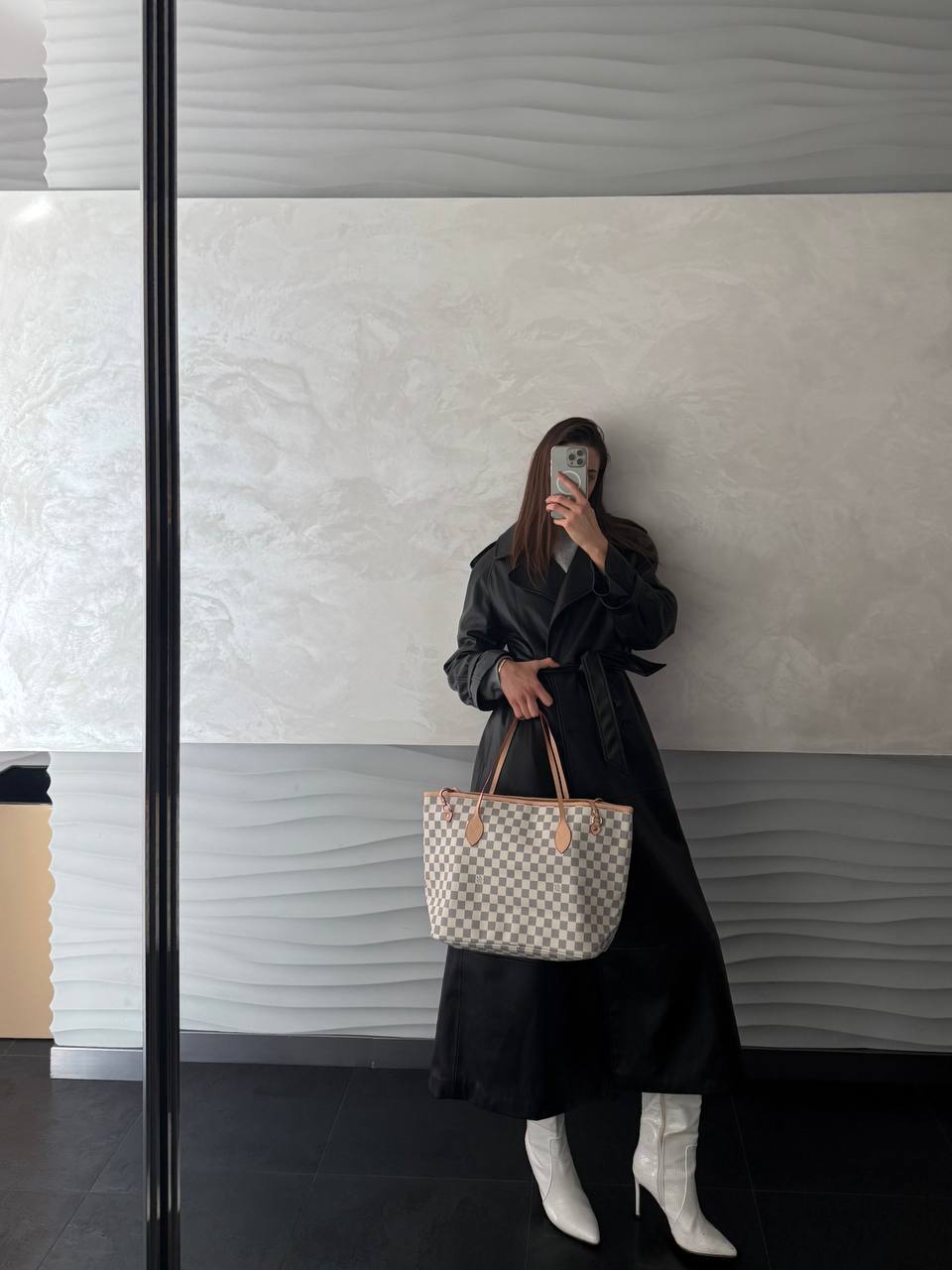 Louis Vuitton Neverfull MM Damier Azur Rose Beige - 4