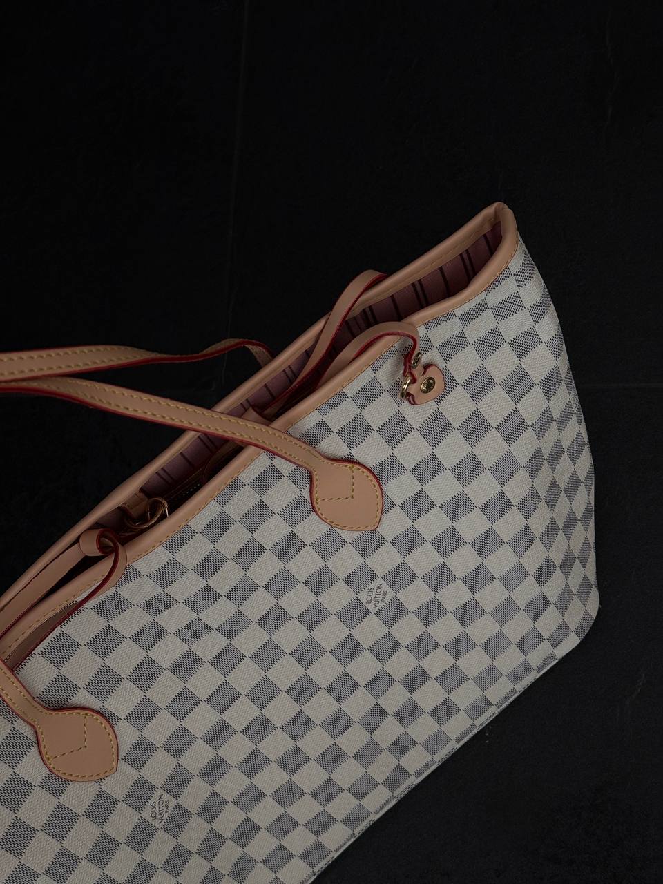 Louis Vuitton Neverfull MM Damier Azur Rose Beige - 8
