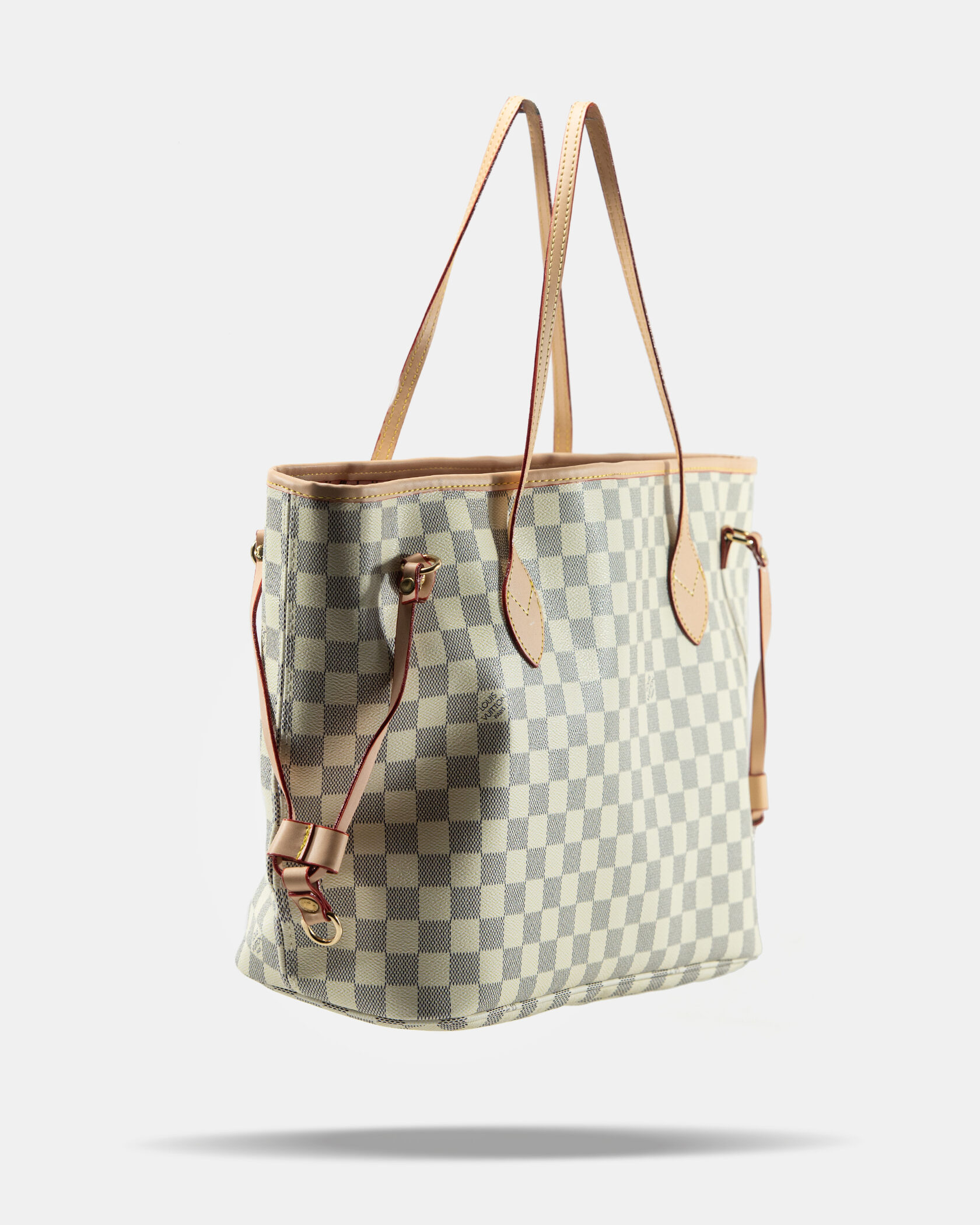 Louis Vuitton Neverfull MM Damier Azur Rose Beige - 5
