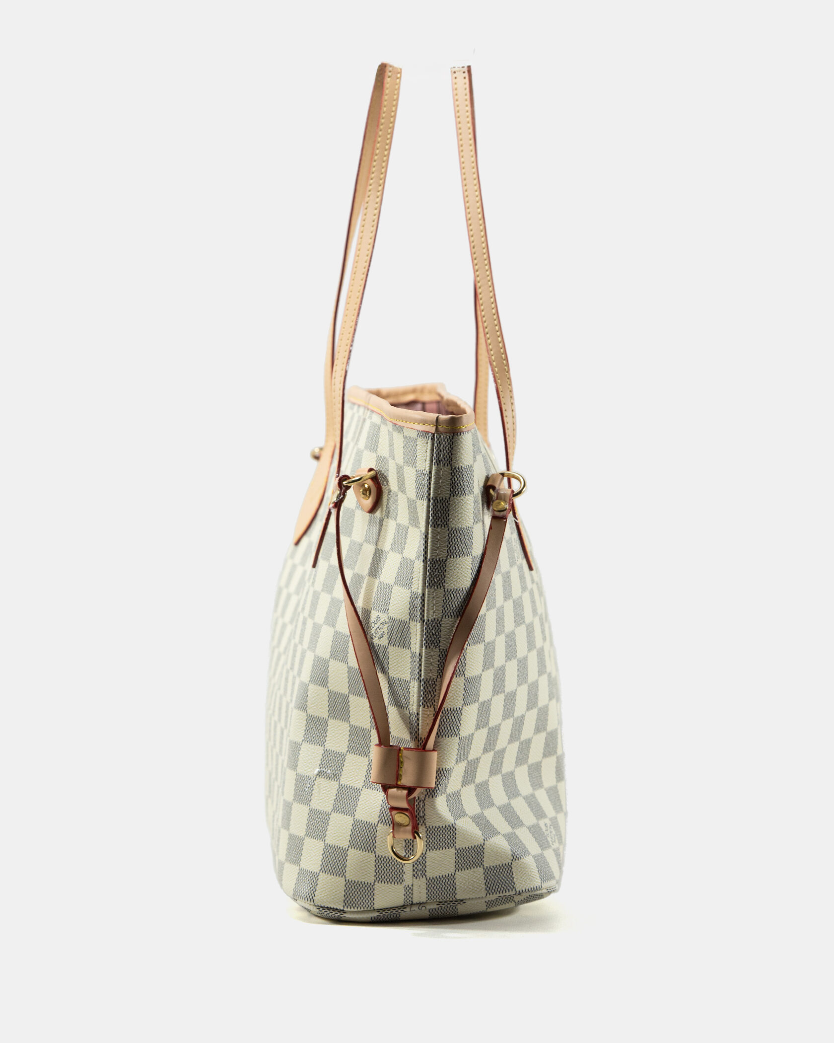 Louis Vuitton Neverfull MM Damier Azur Rose Beige - 6