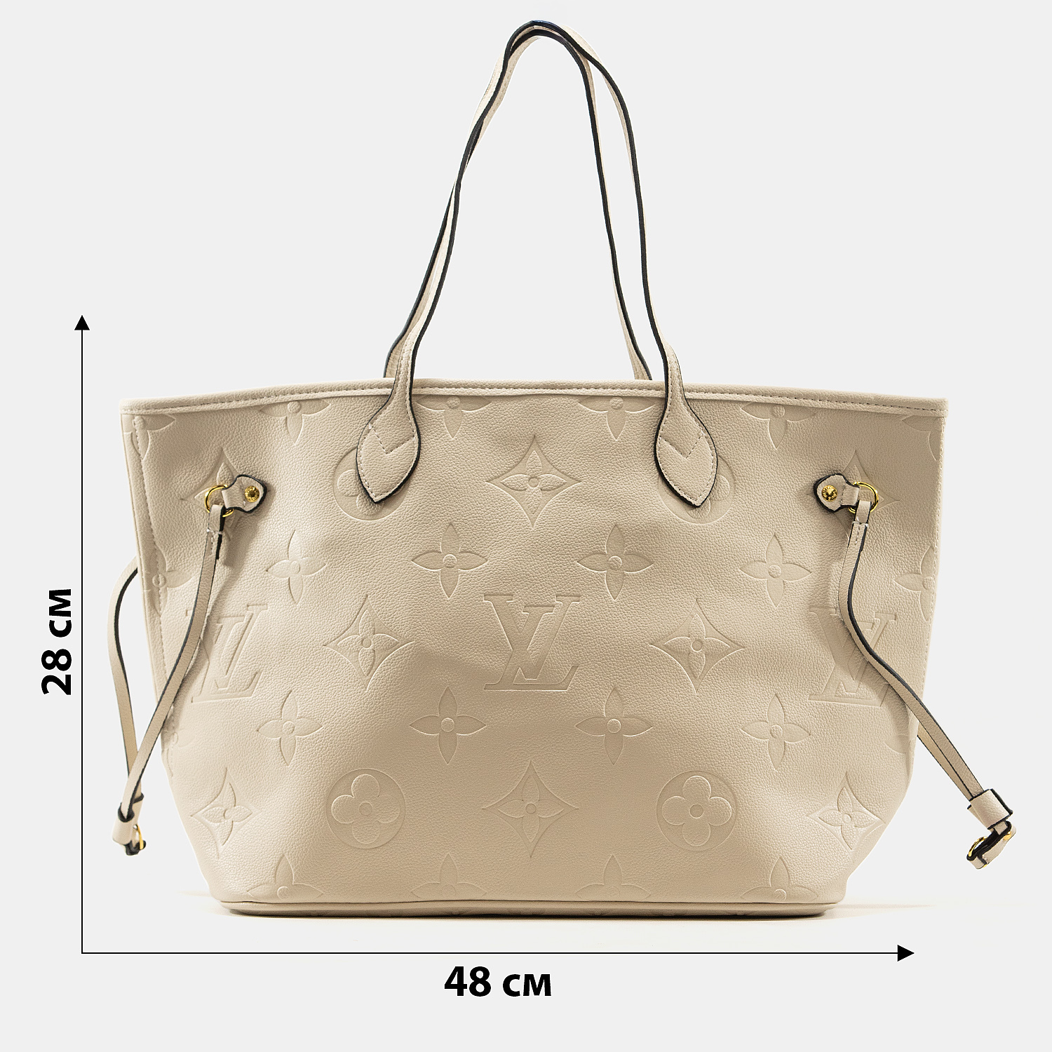 Louis Vuitton Neverfull MM Monogram Empreinte Milk - 3