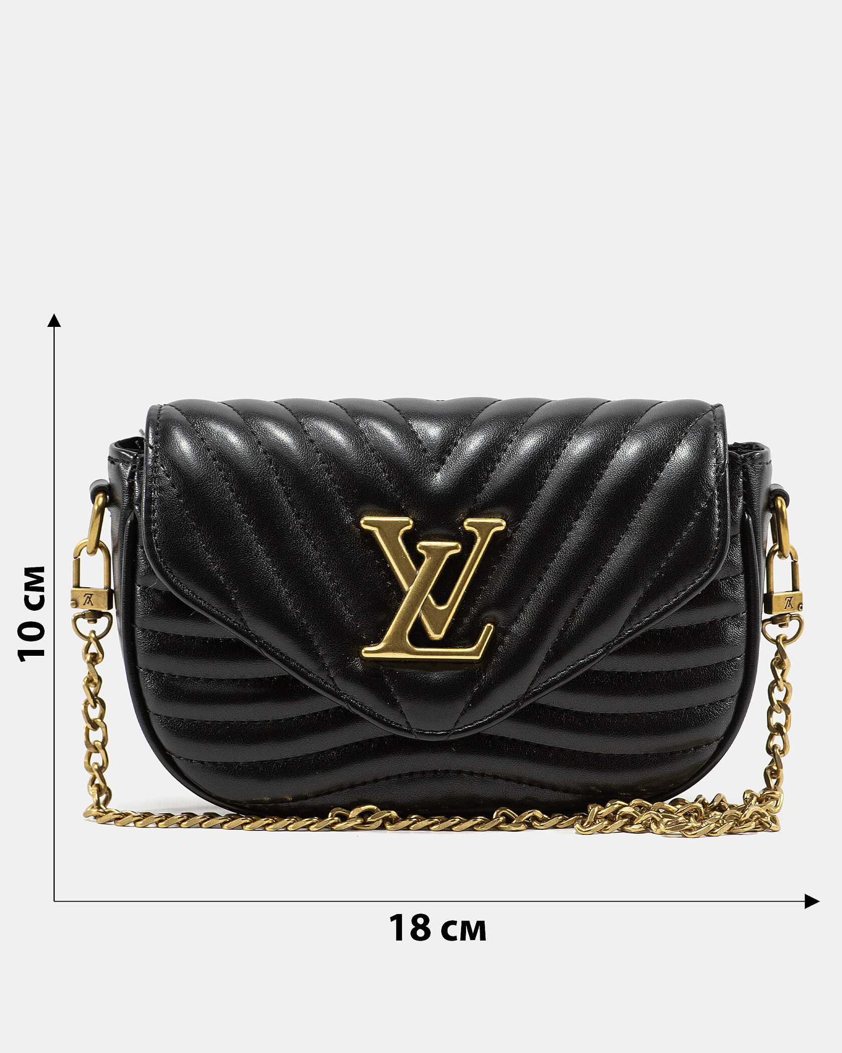 Louis Vuitton New Wave Multi Pochette Bag Black/Gold - 3