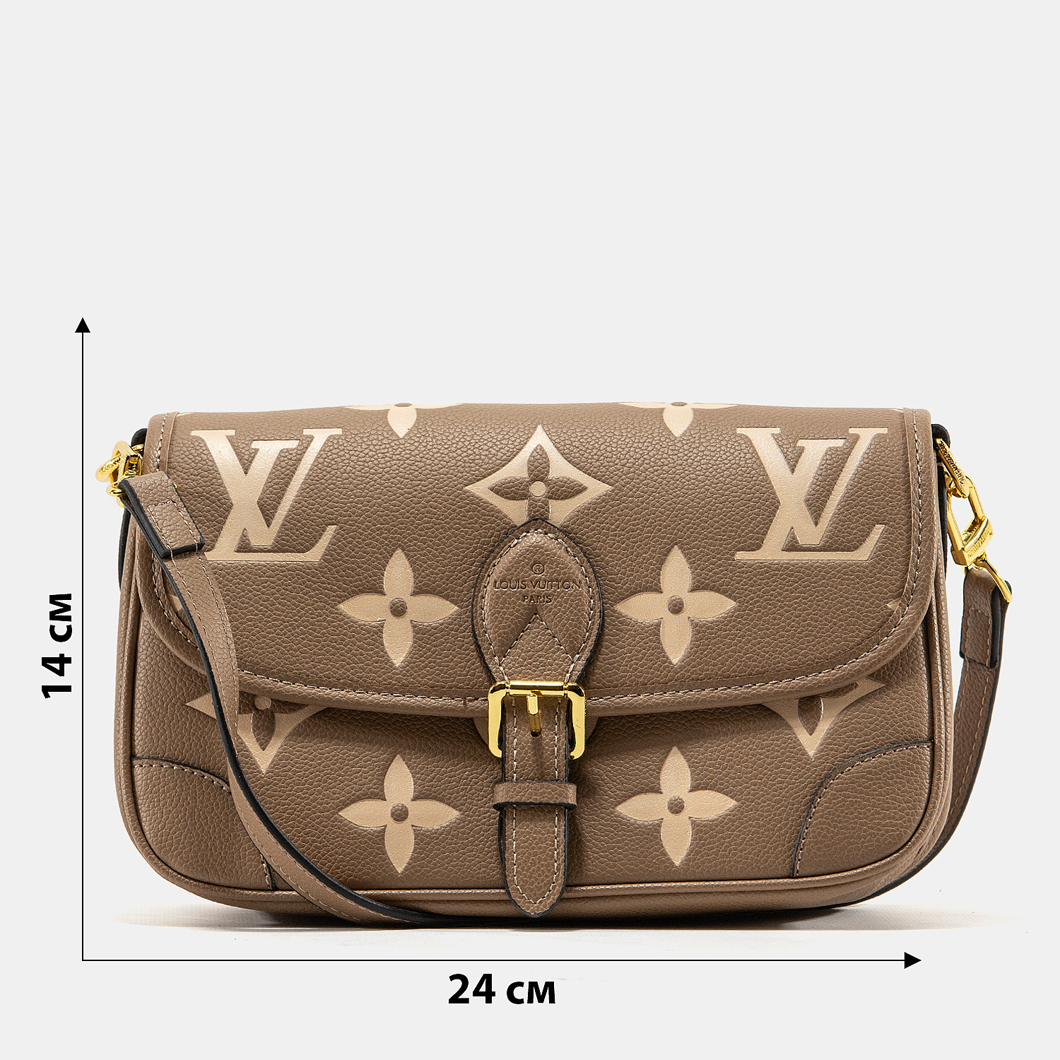 Louis Vuitton Pochette Metis in Taupe Monogram Empreinte Leather - 3
